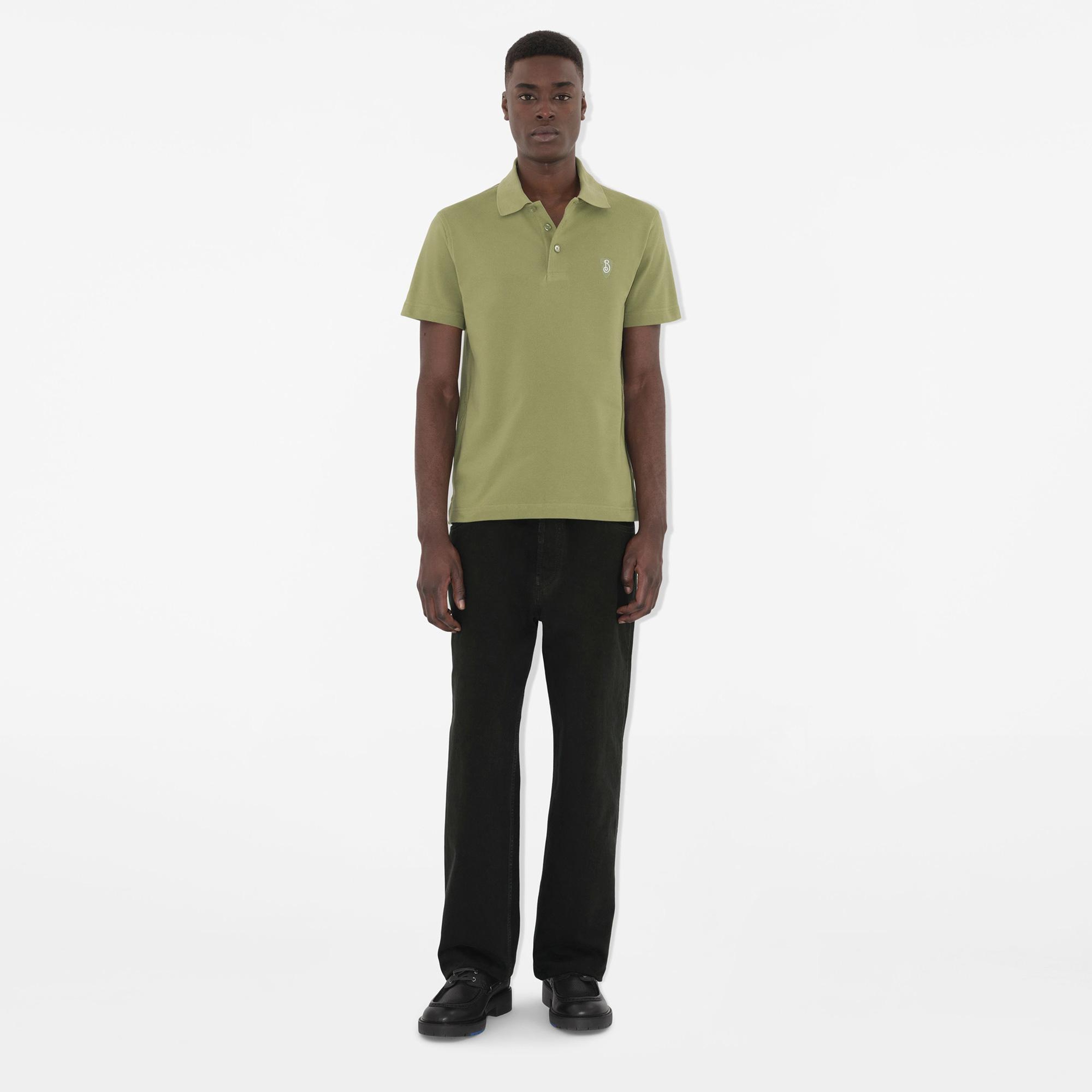 Burberry For Cotton Erkek Haki Polo