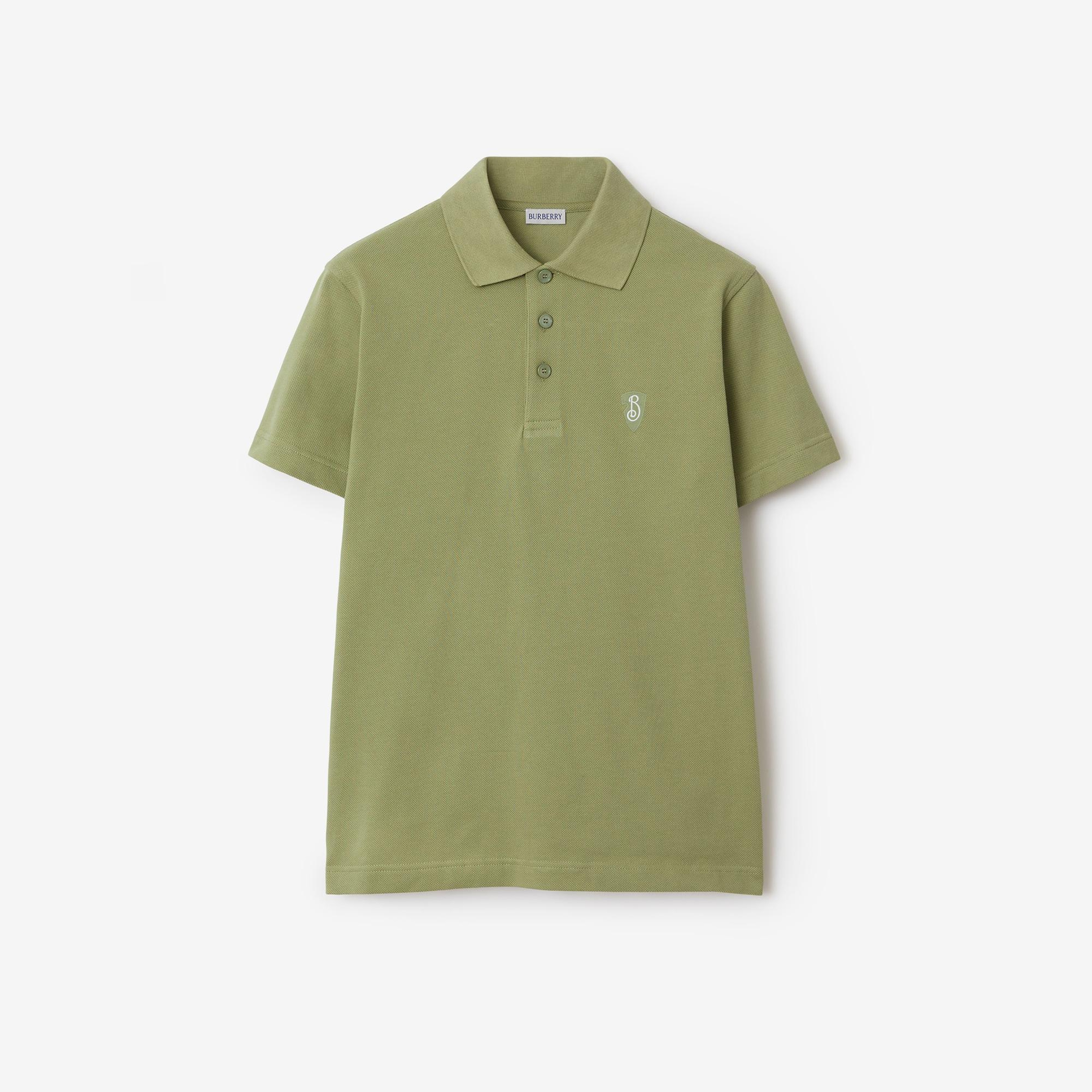 Burberry For Cotton Erkek Haki Polo