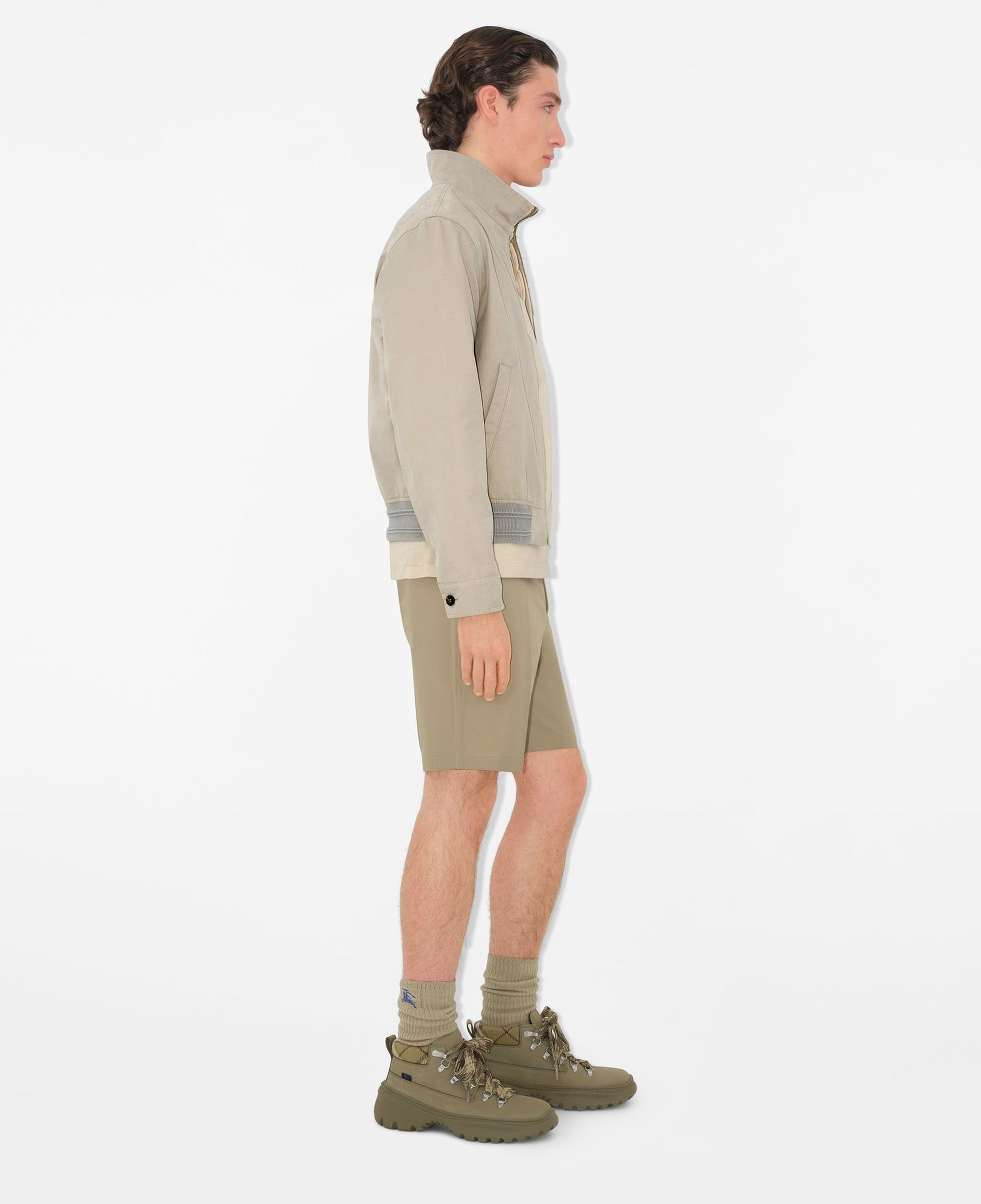Burberry Pan Cotton Chino Erkek Haki Şort