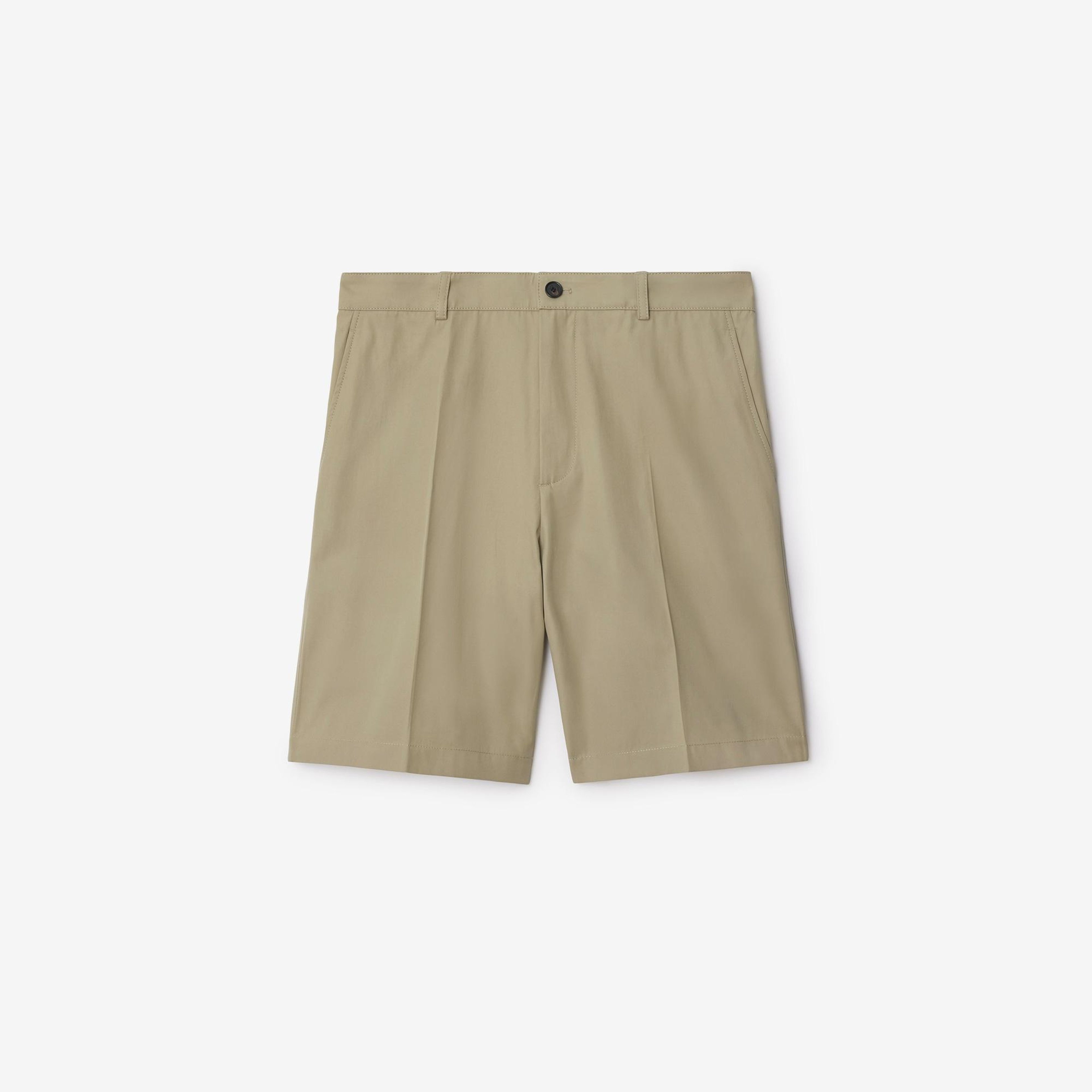 Burberry Pan Cotton Chino Erkek Haki Şort
