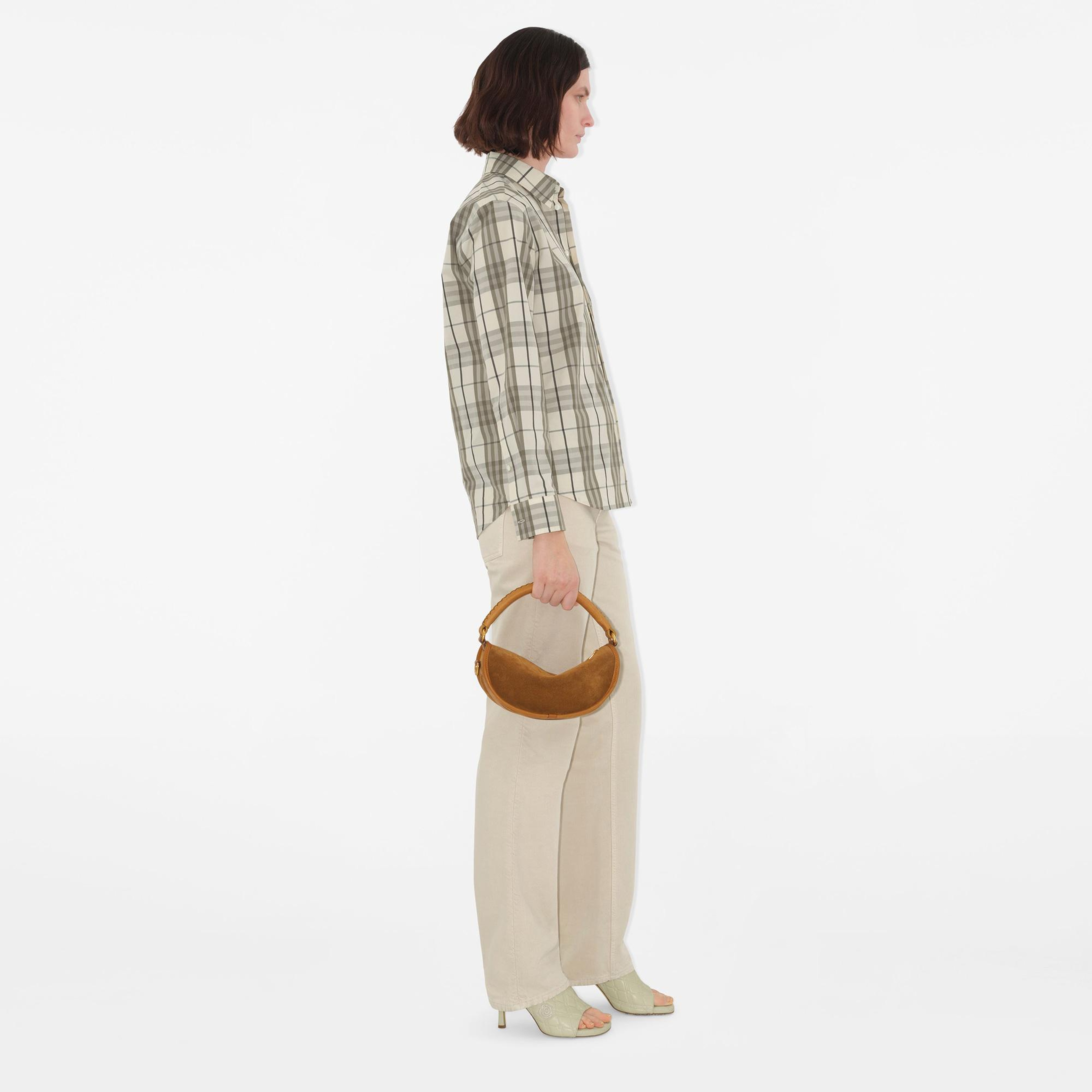 Burberry Tri Cotton Kadın Krem Gömlek