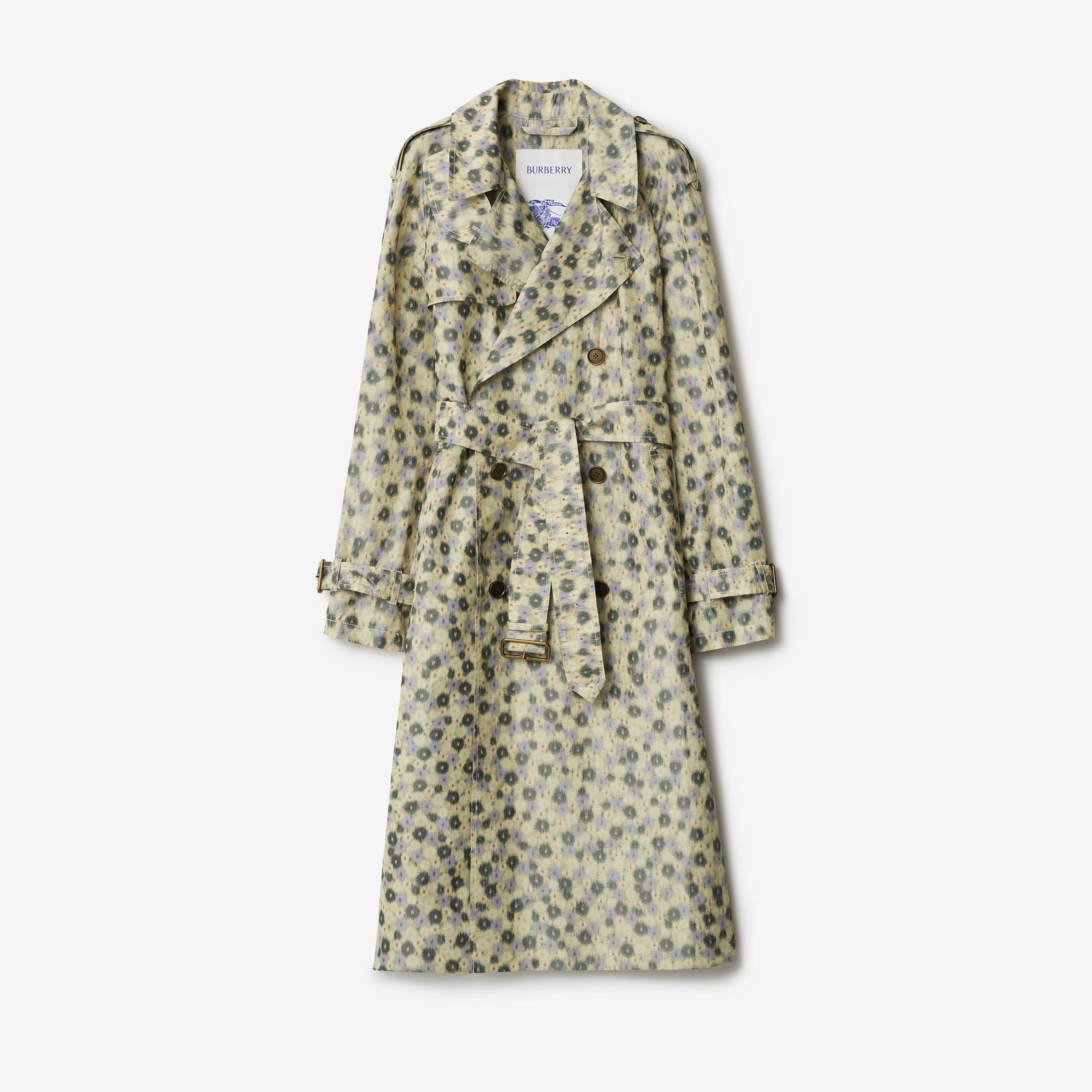 Burberry Cas Long Daisy Lightweight Kadın Sarı Trençkot