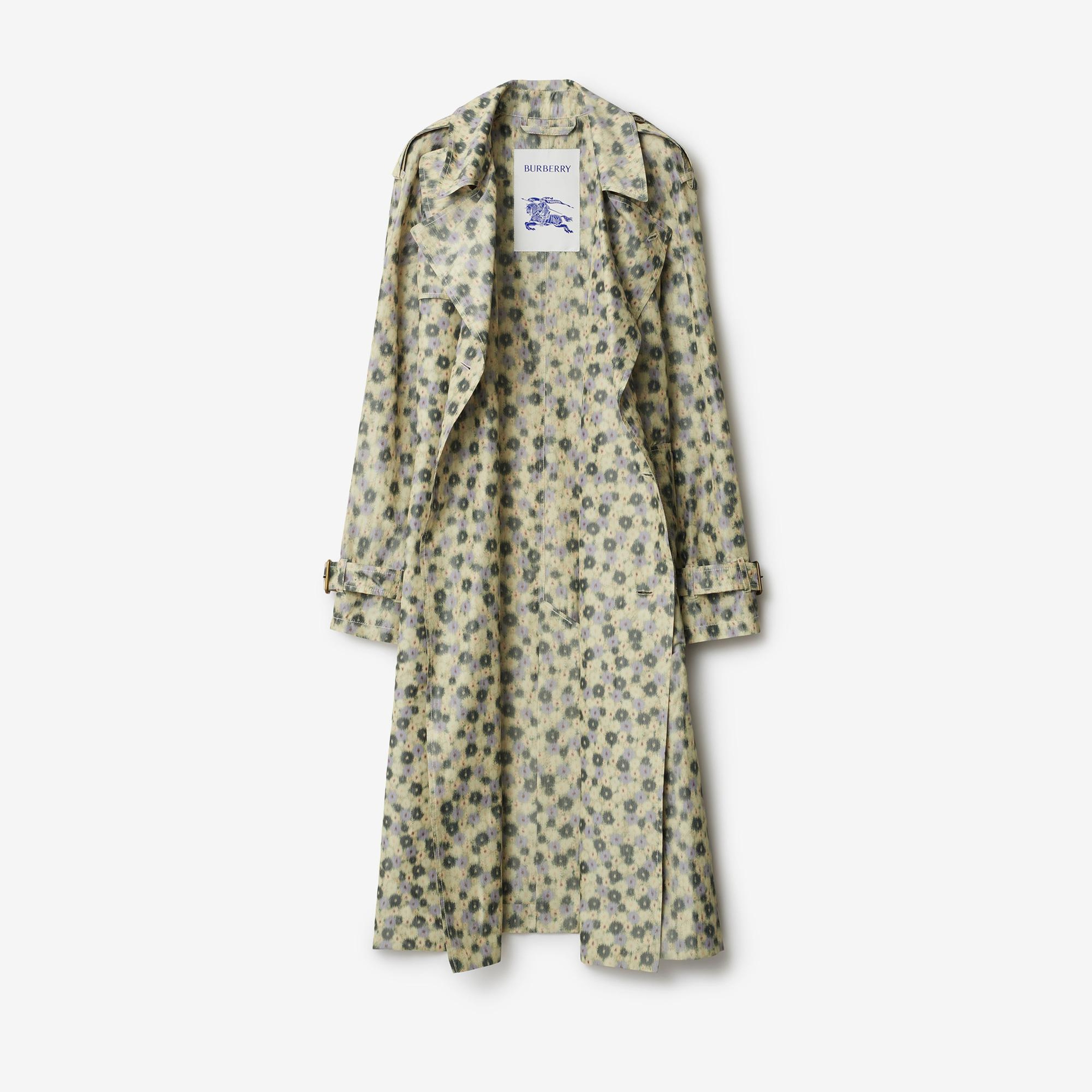 Burberry Cas Long Daisy Lightweight Kadın Sarı Trençkot