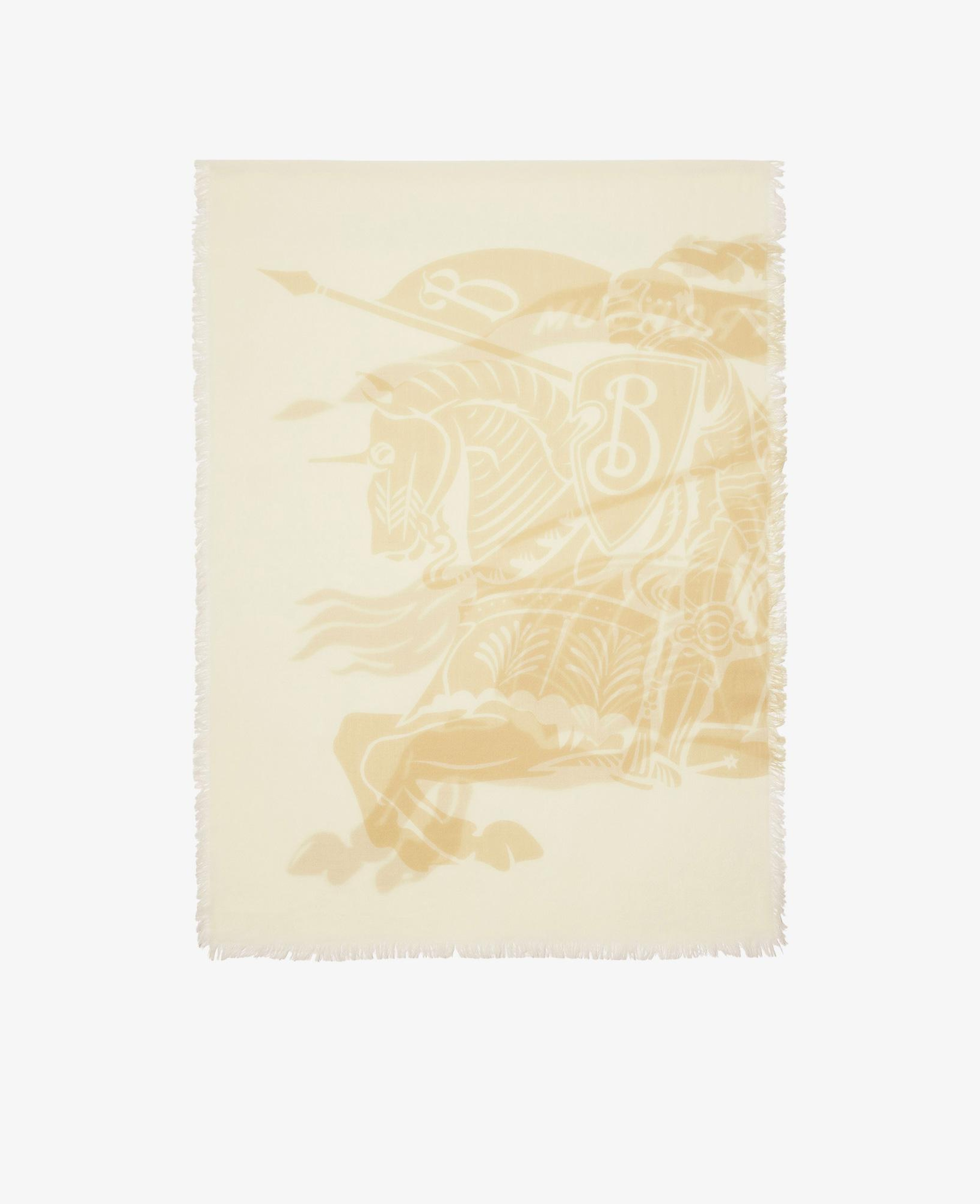 Burberry Large Wool Kadın Krem Atkı