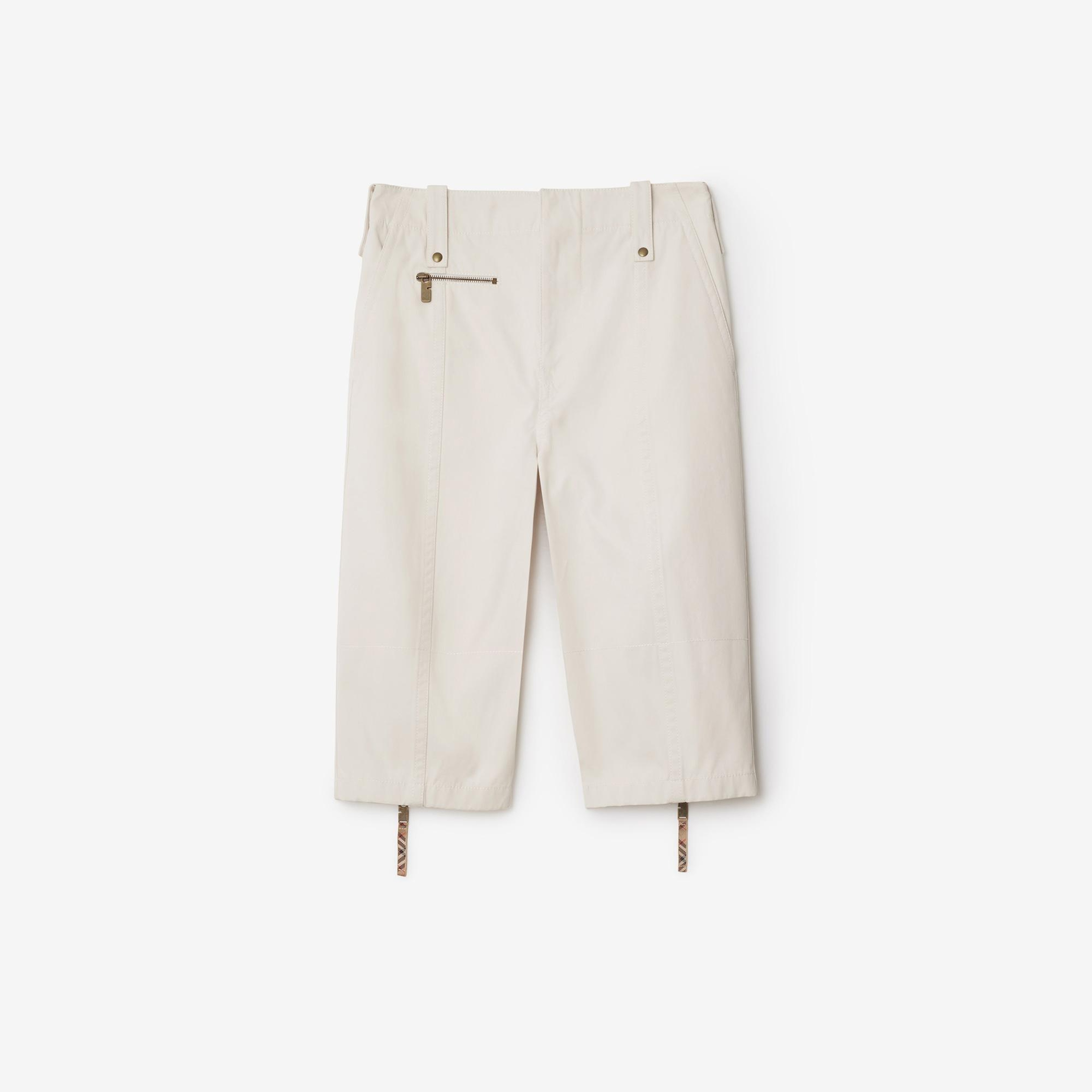 Burberry Cie Cotton Kadın Krem Pantolon