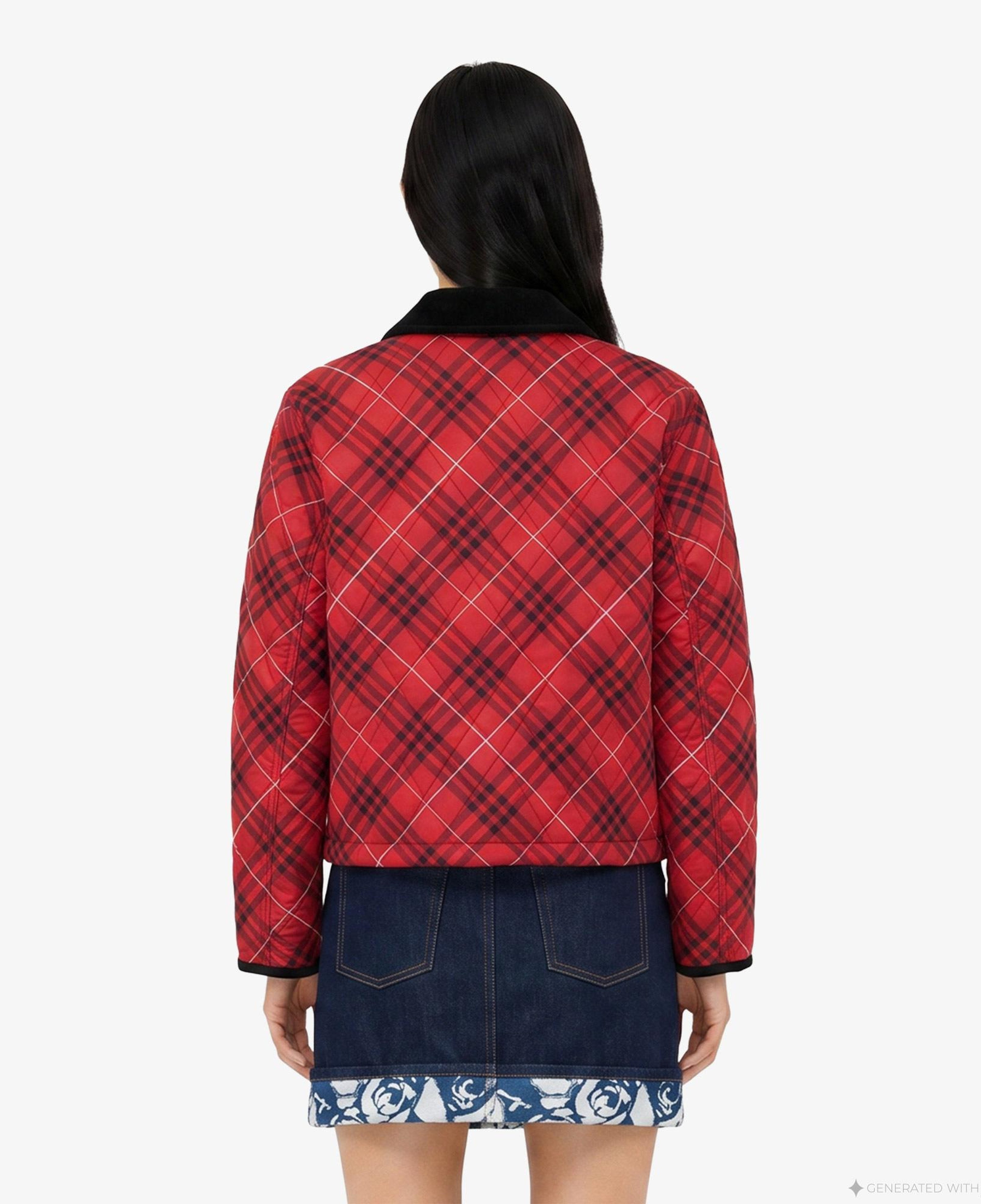 Burberry Kadın Kırmızı Mont