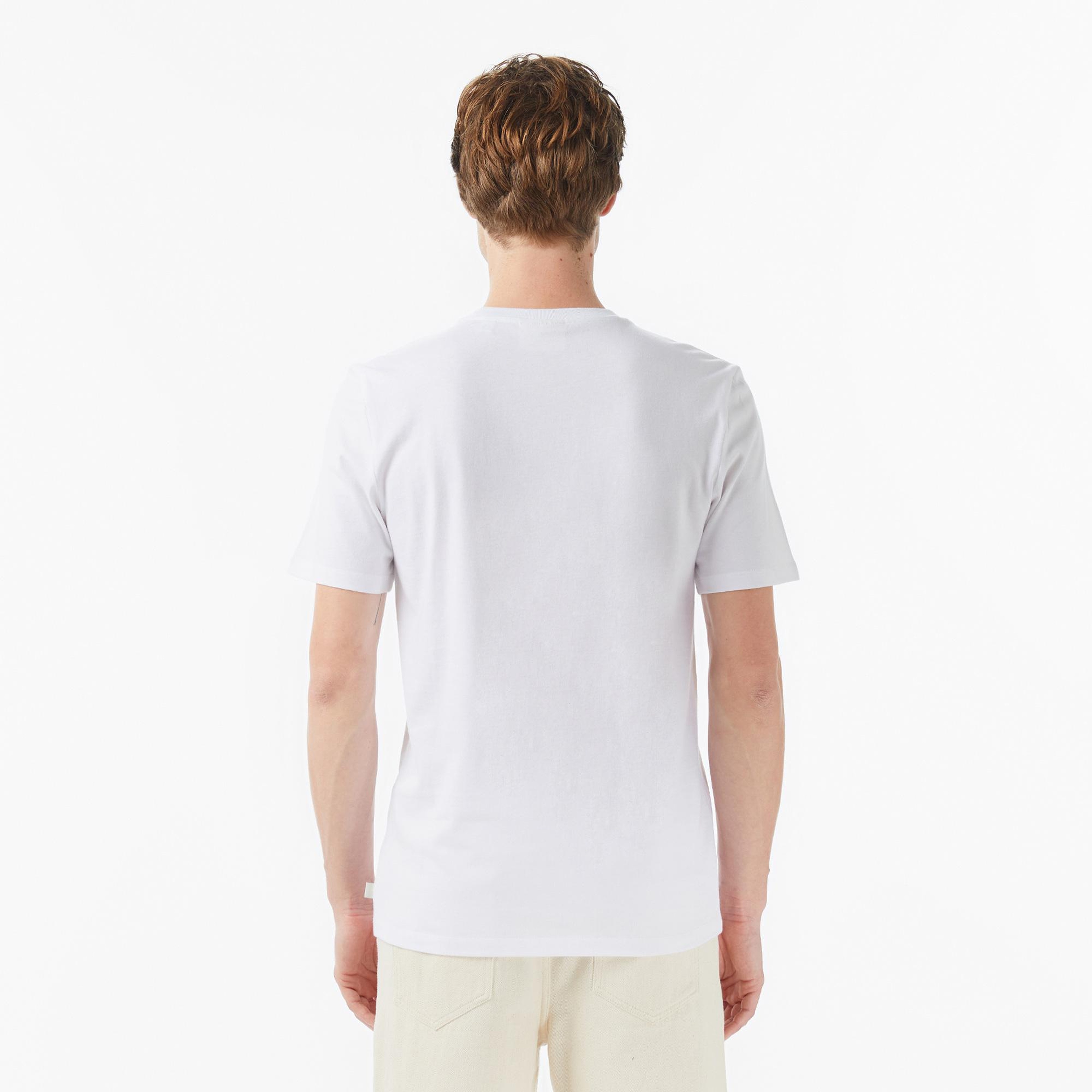 Scotch&Soda Regular Fit Left Chest Logo Erkek Beyaz T-Shirt