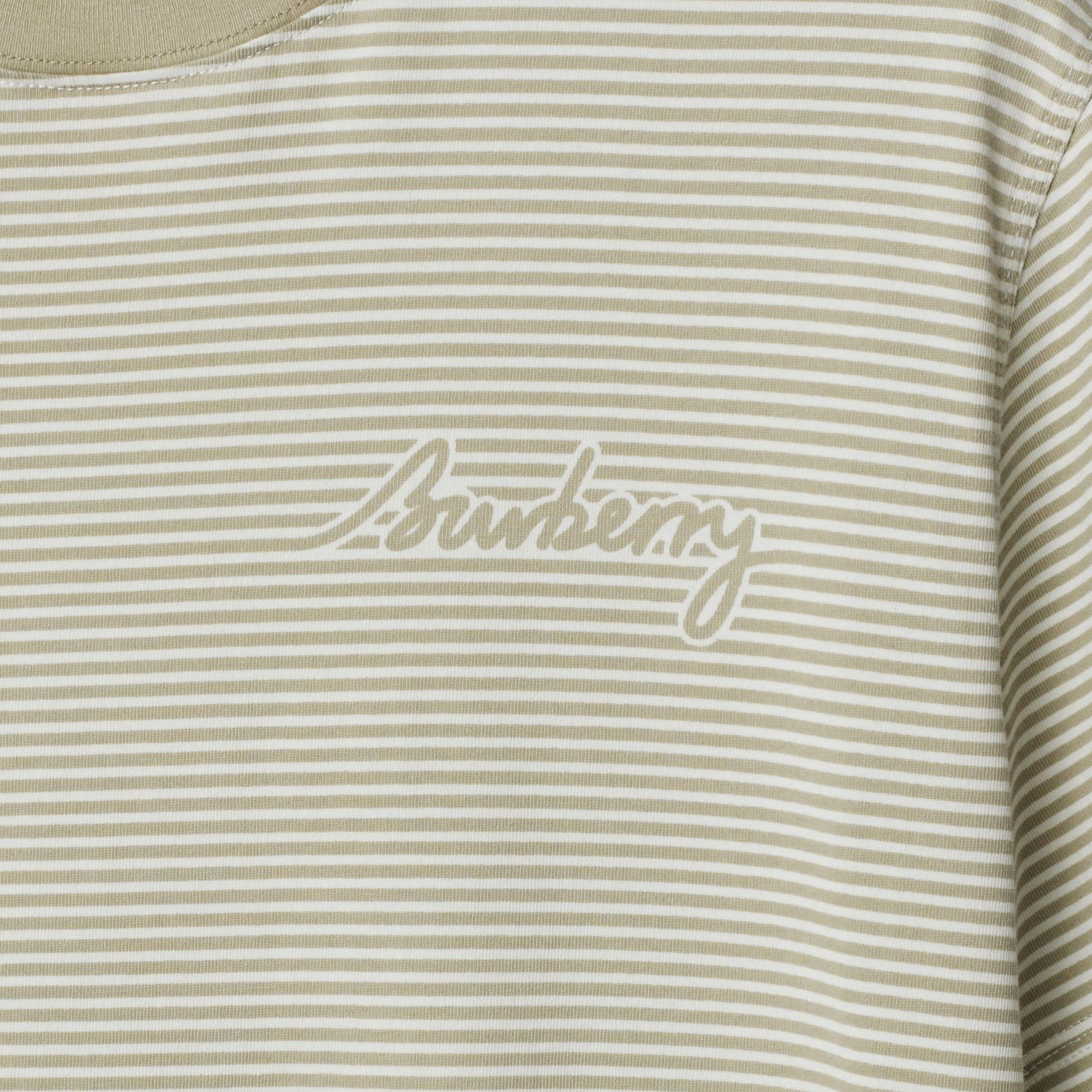 Burberry For Striped Cotton Erkek Bej T-Shirt