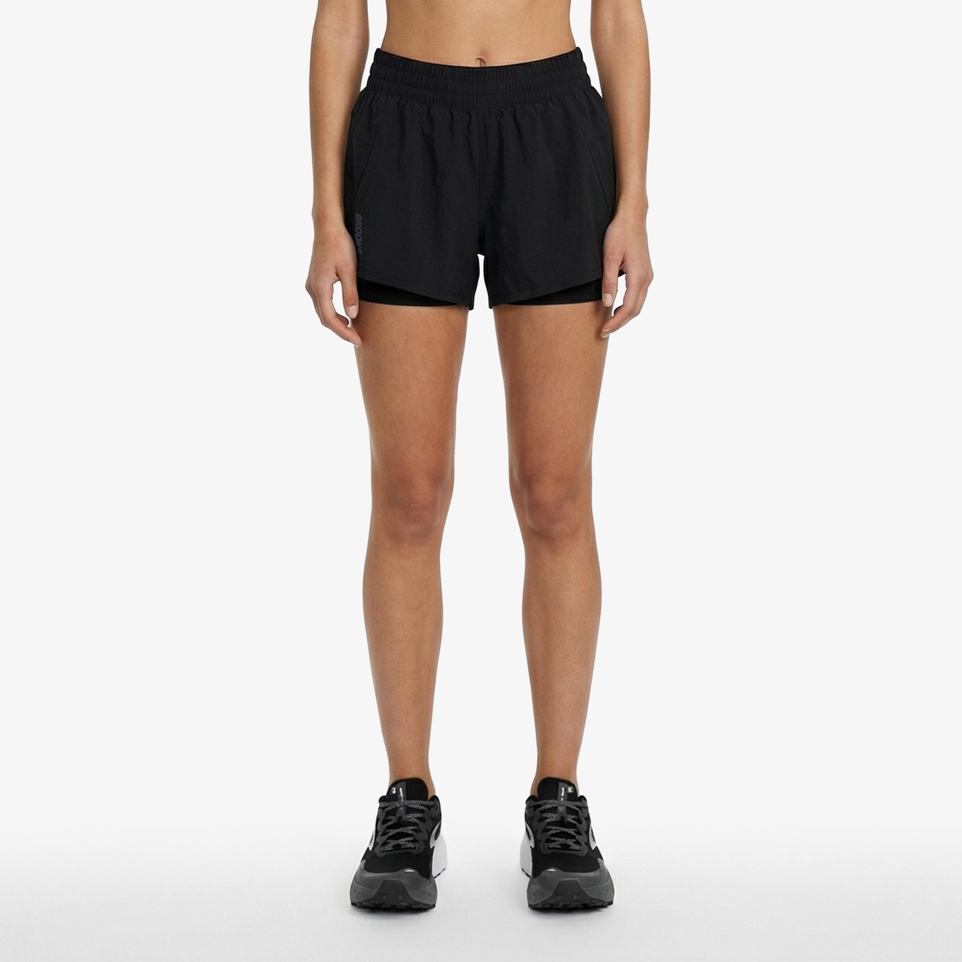 Brooks Dash 2-in-1  Kadın Siyah Şort