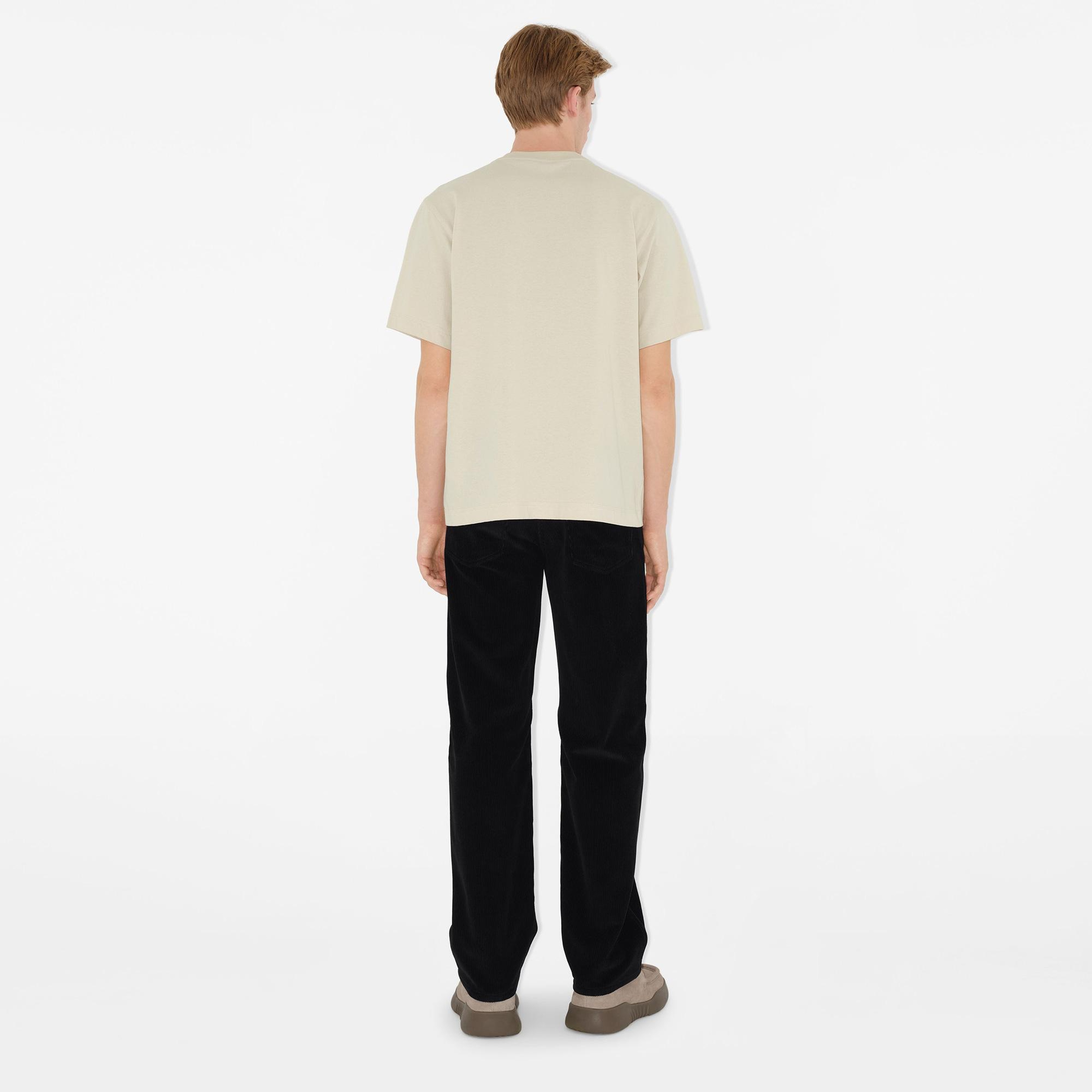 Burberry Sic Cotton Erkek Beyaz T-Shirt