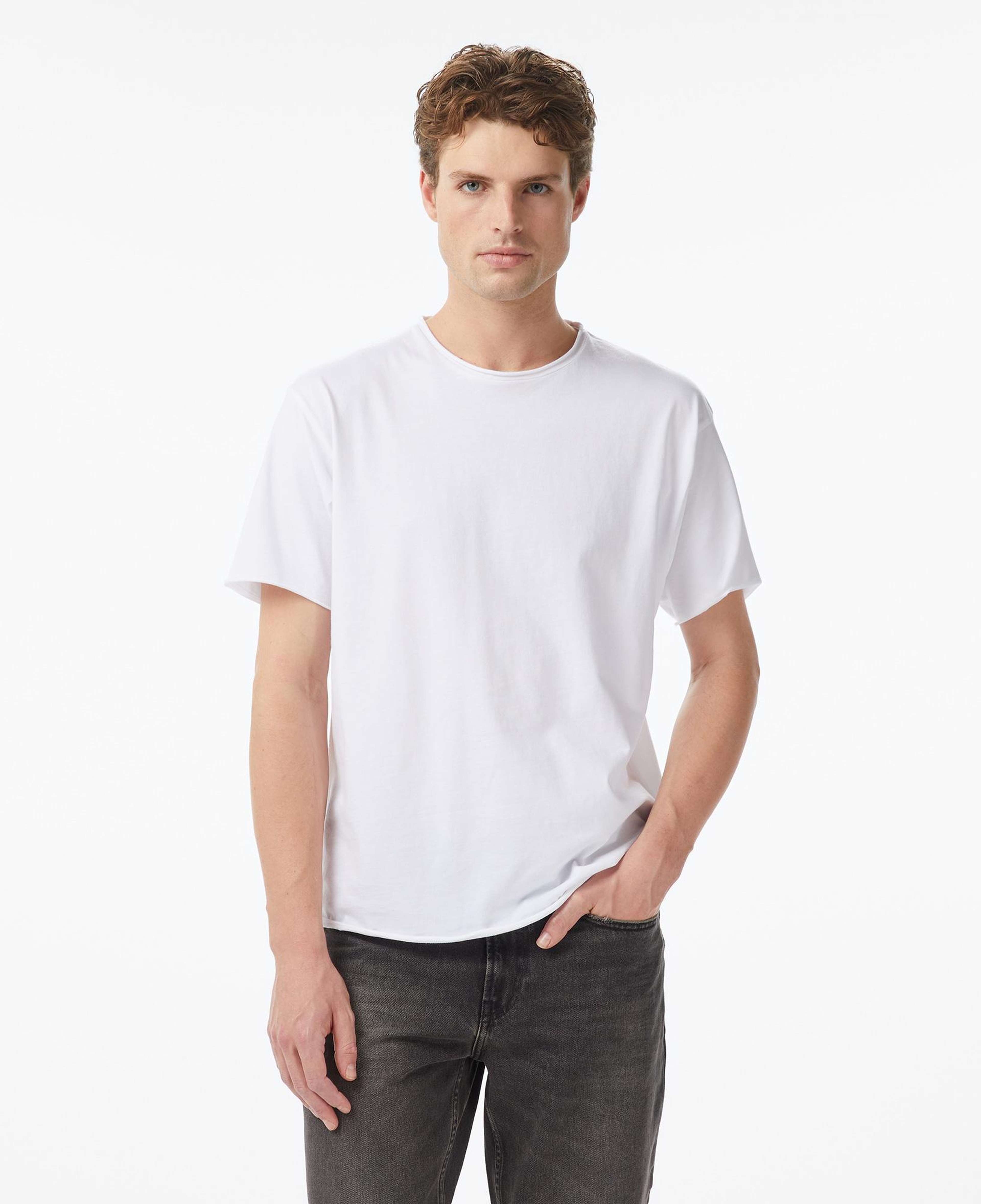 Scotch&Soda Raw Edge Erkek Beyaz T-Shirt