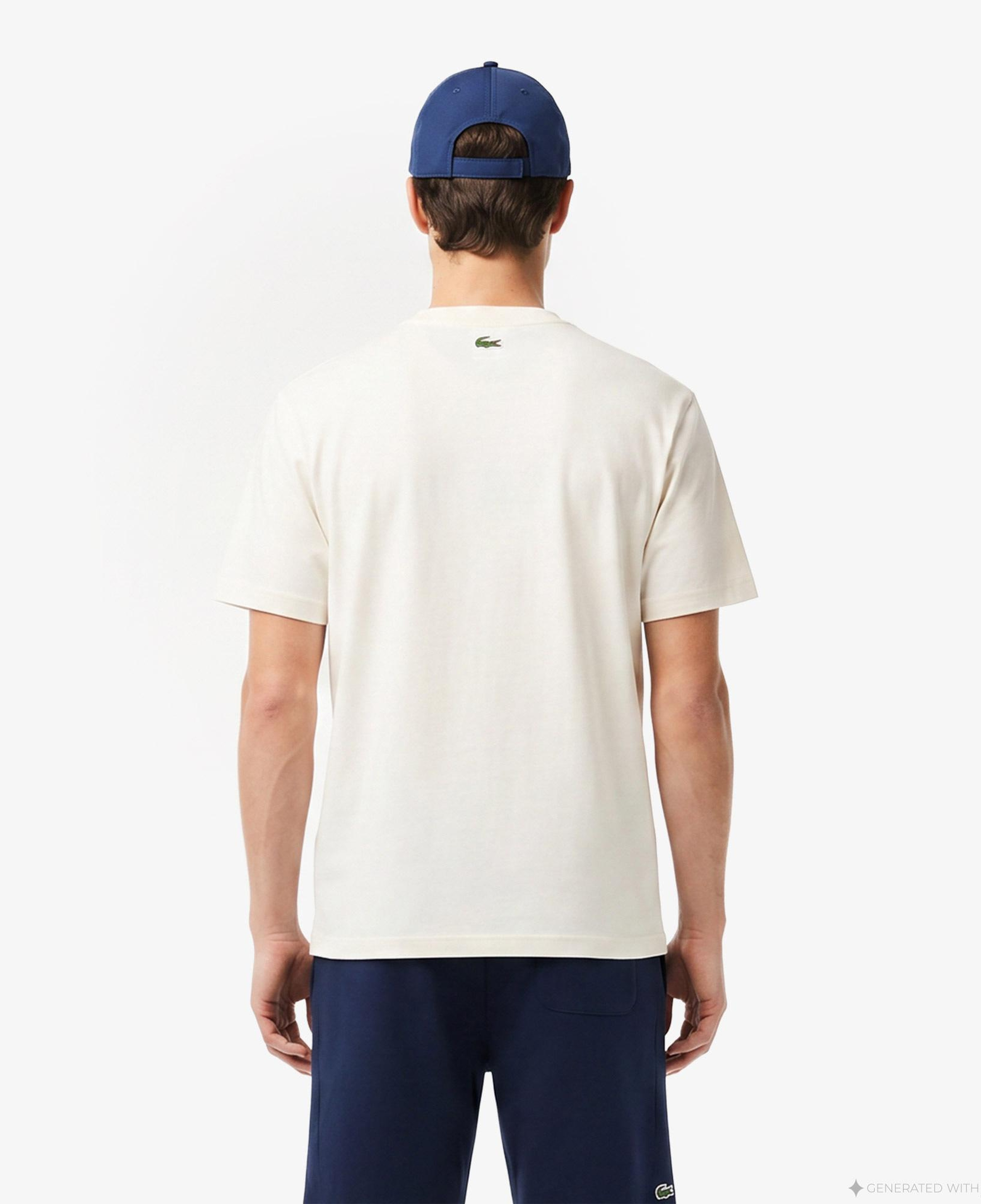 Lacoste Erkek Krem T-Shirt