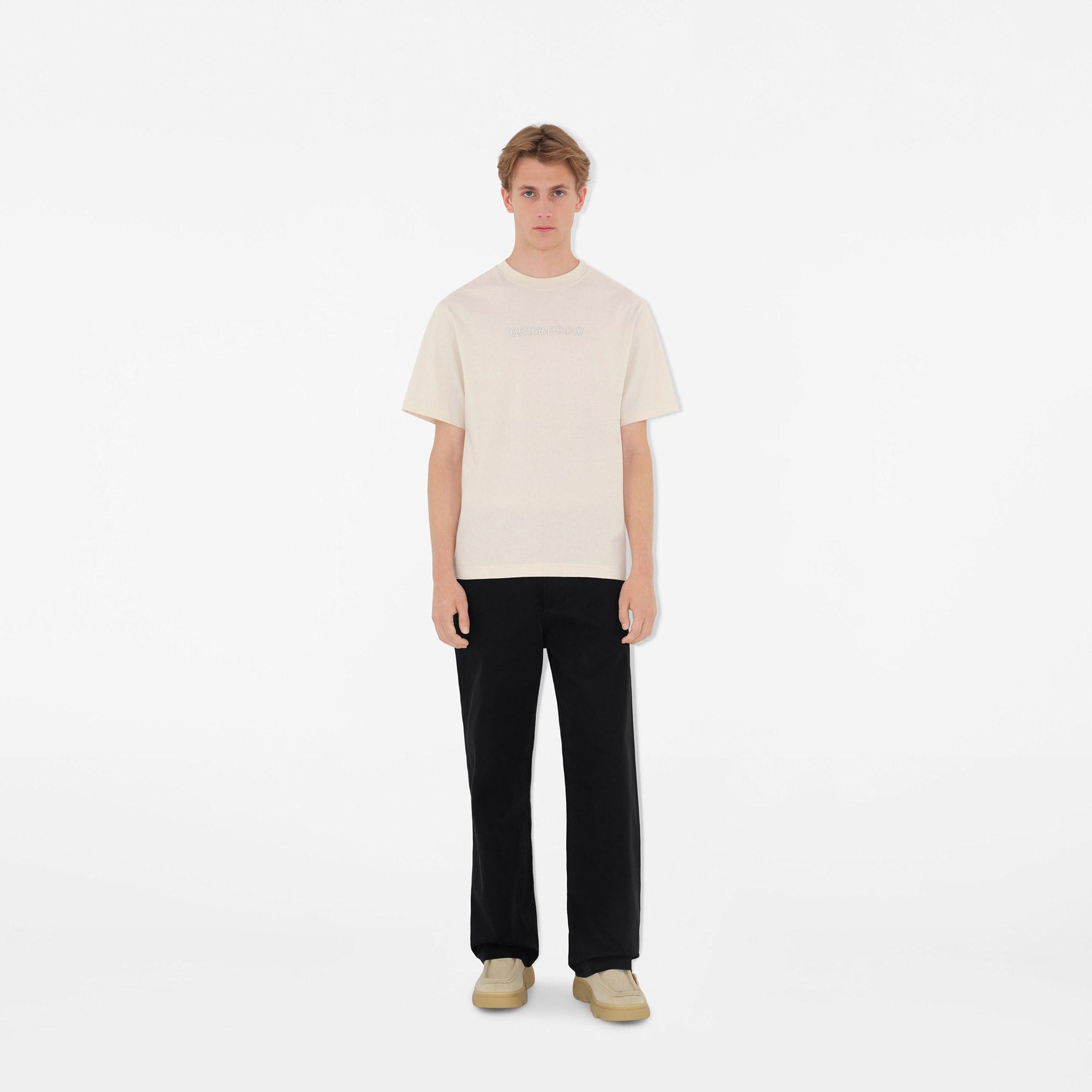 Burberry Erkek Krem T-Shirt