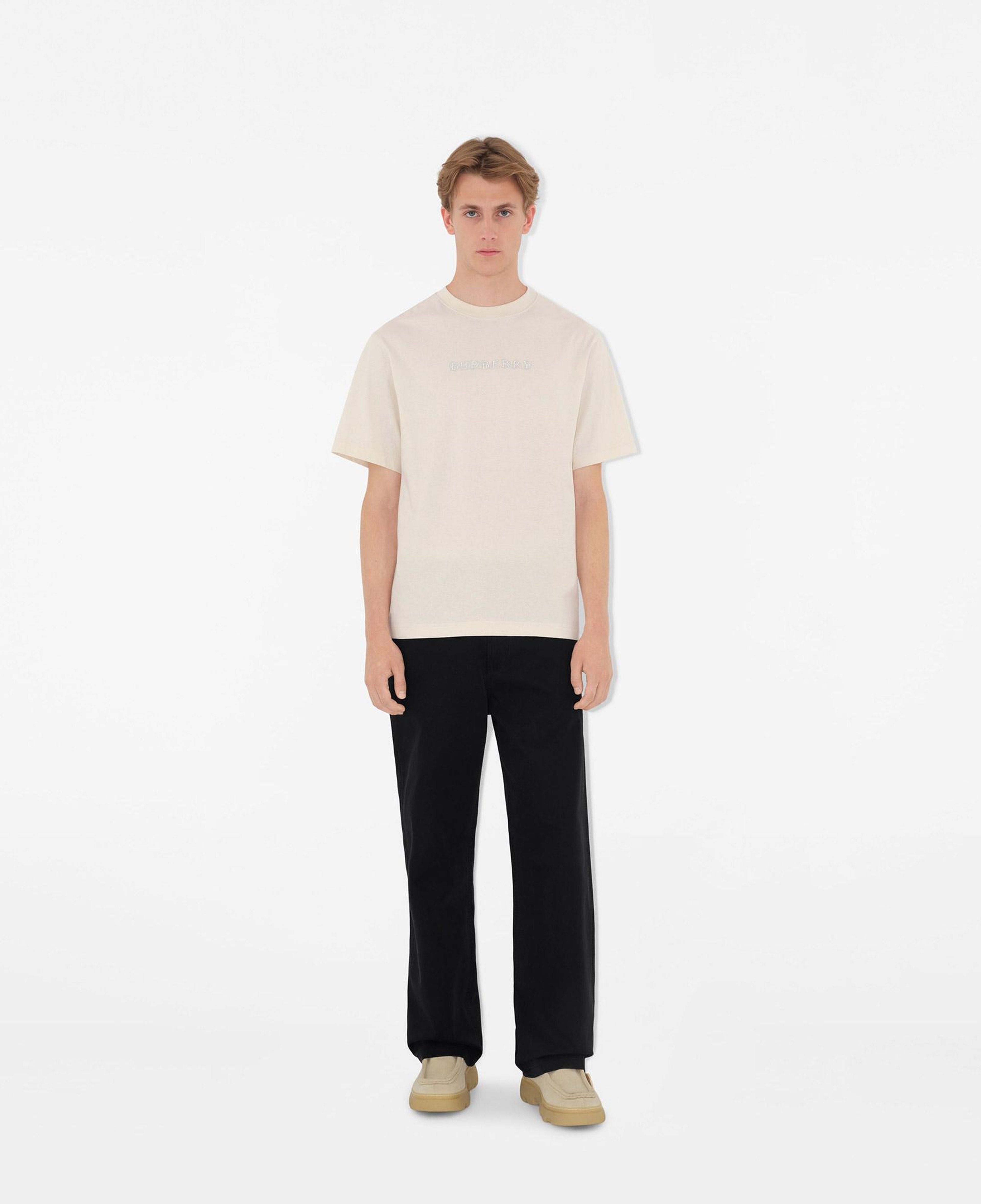 Burberry Erkek Krem T-Shirt