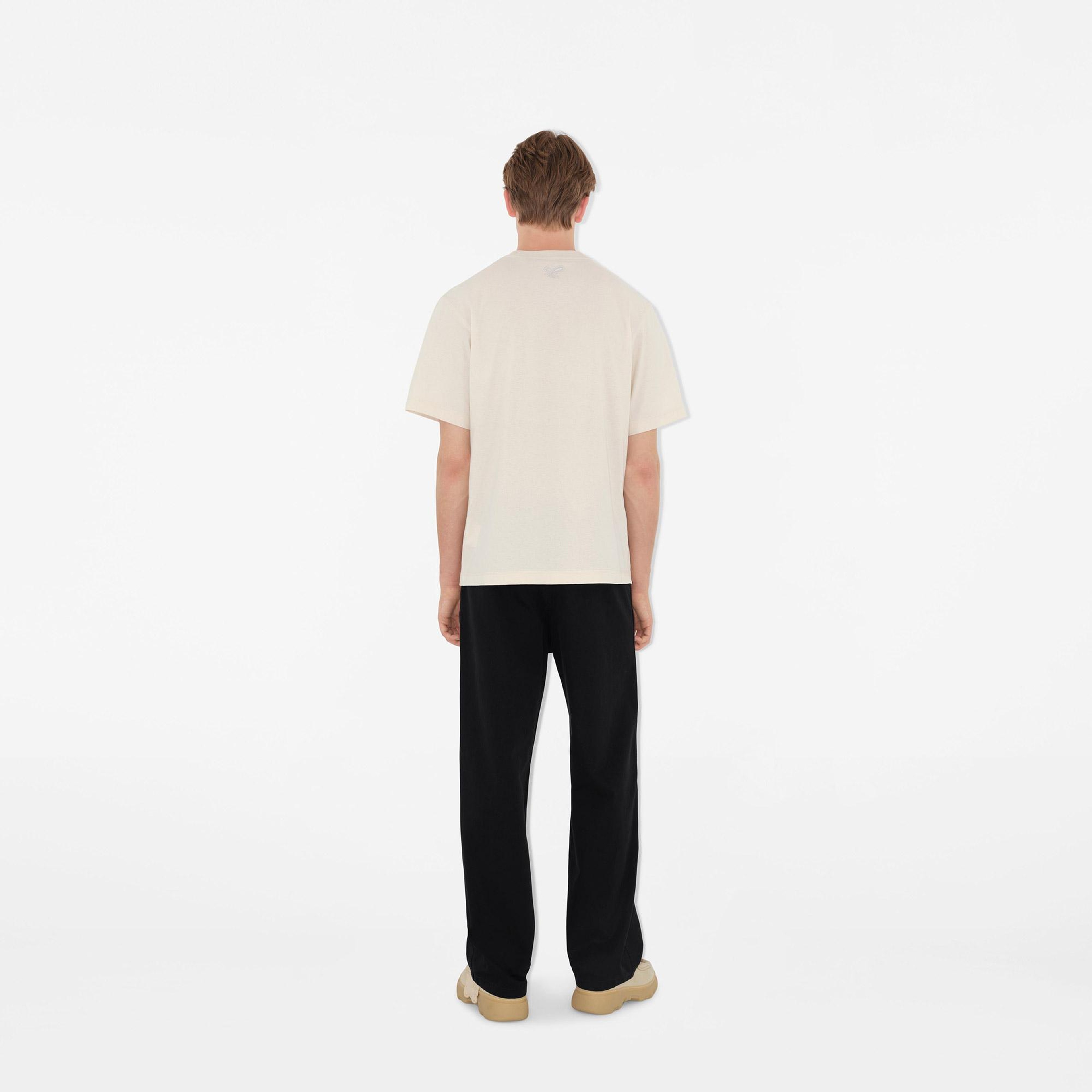 Burberry Erkek Krem T-Shirt