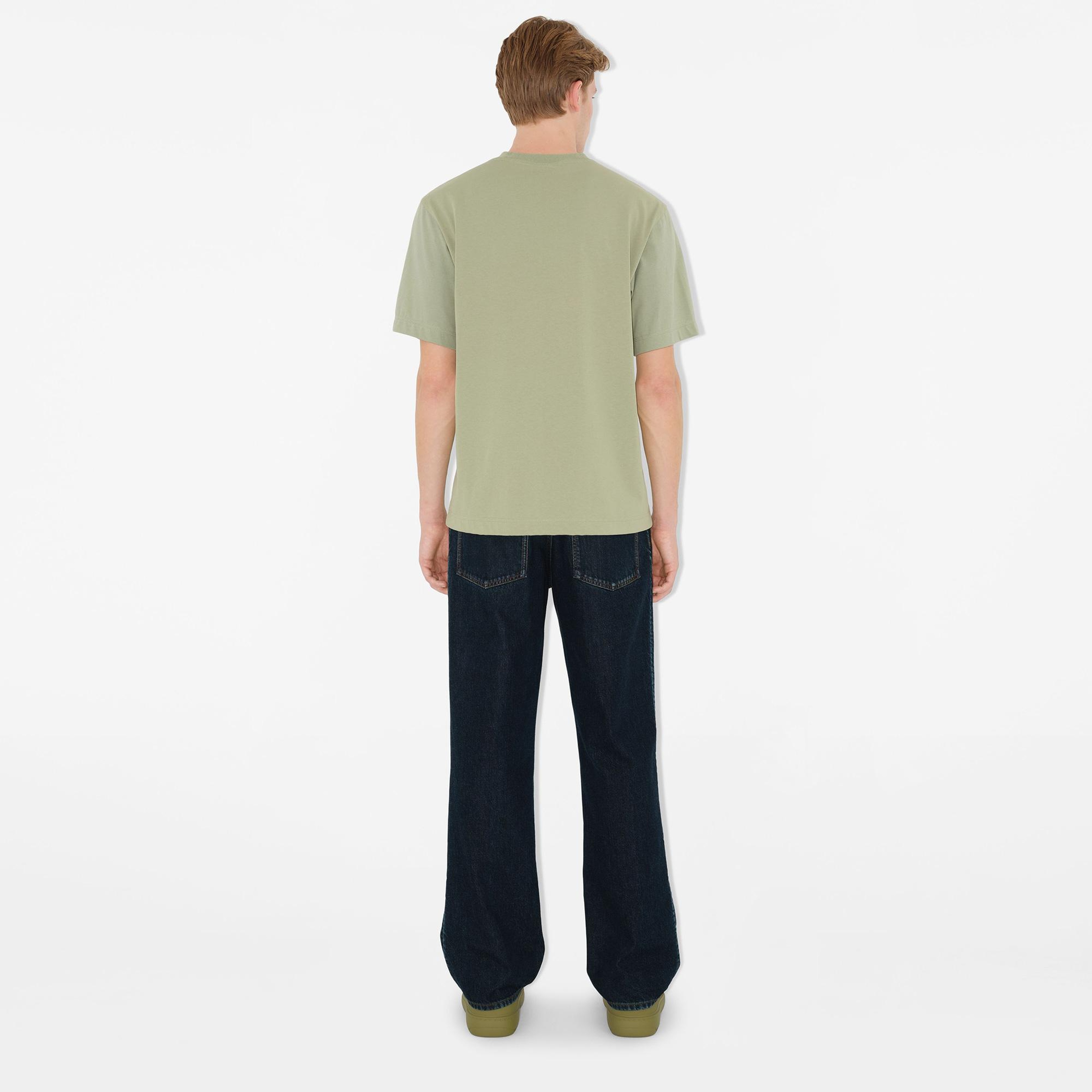 Burberry Sic Cotton Erkek Haki T-Shirt