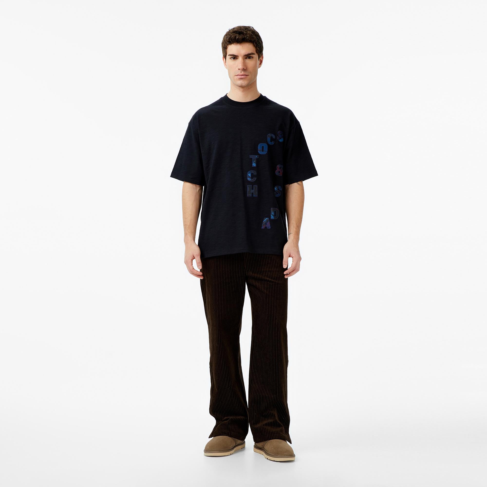 Scotch&Soda Loose Fit Applique Erkek Lacivert T-Shirt