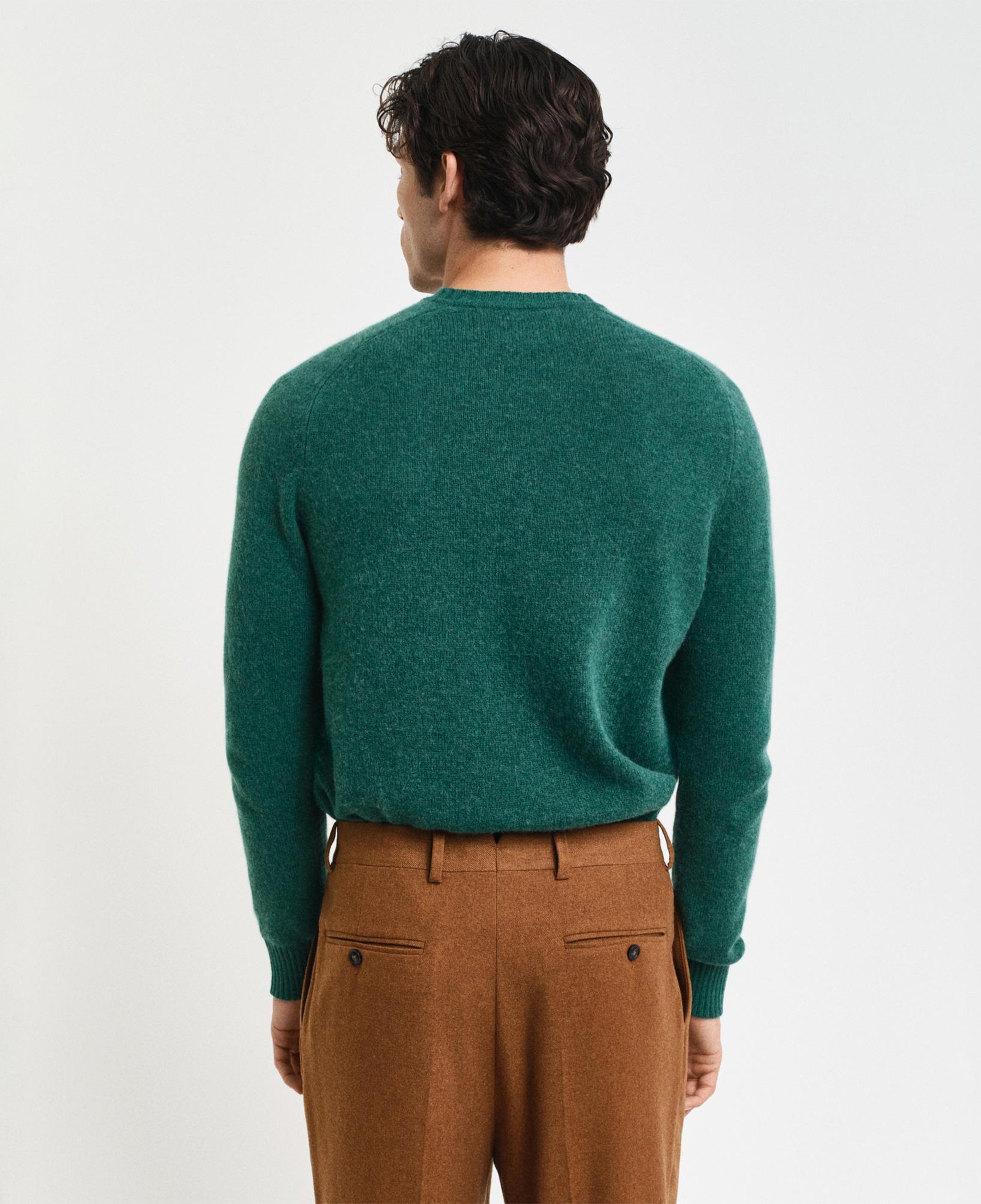 GANT Erkek Yeşil Regular Fit Uzun Kollu Kazak
