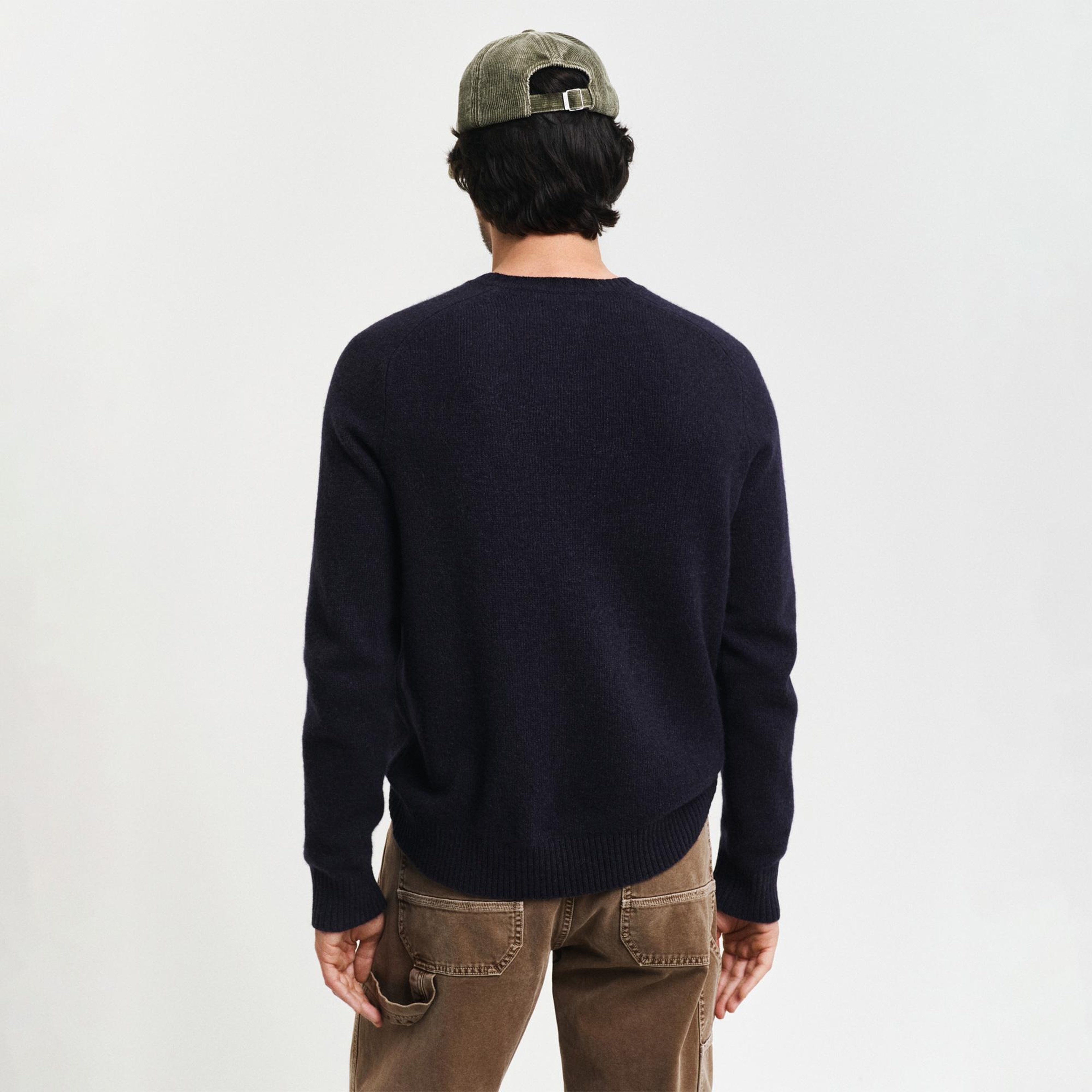 GANT Erkek Lacivert Regular Fit Uzun Kollu Triko