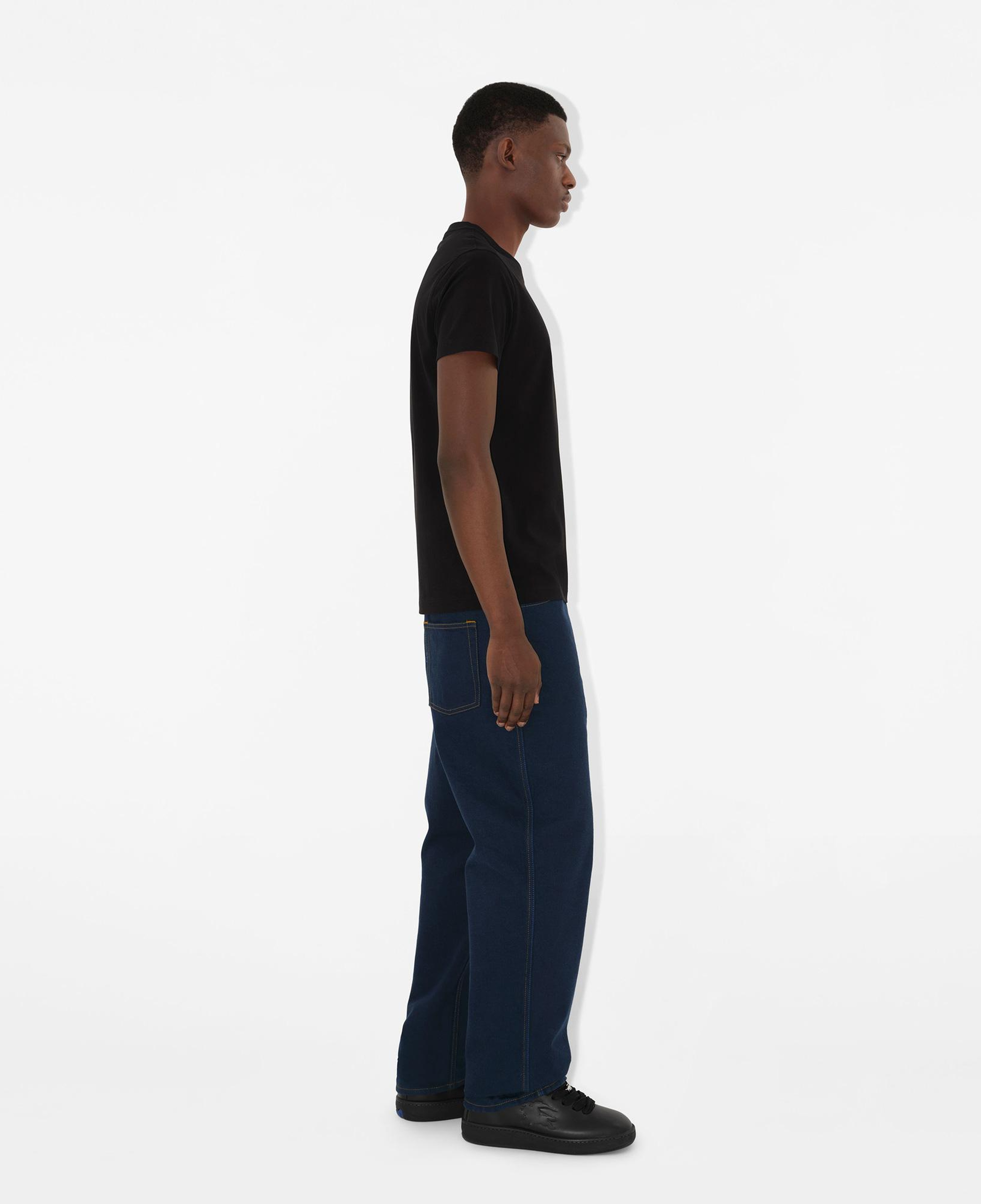Burberry Parker Cotton Erkek Siyah T-Shirt