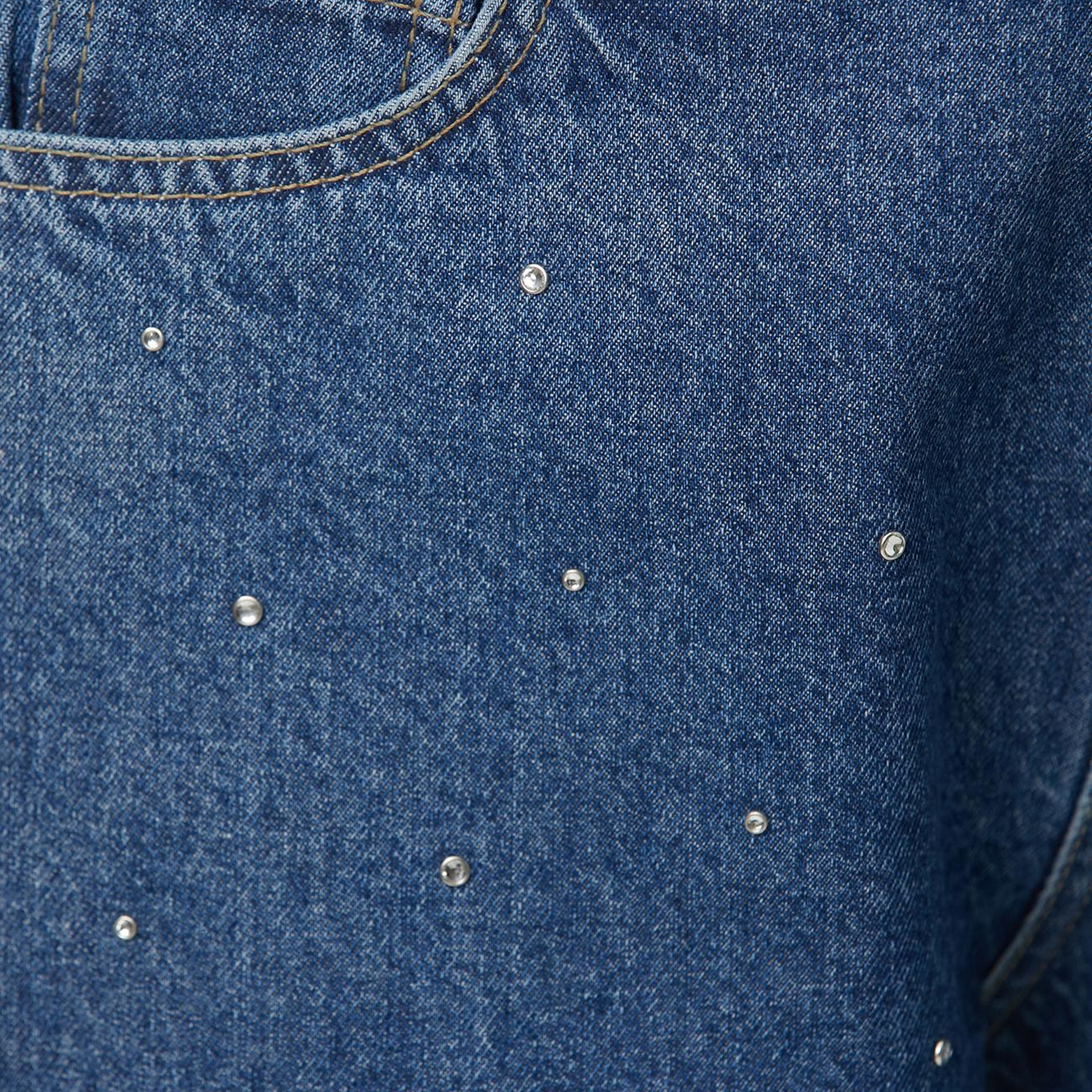 Network Kadın İndigo Barrel Fit Denim Pantolon