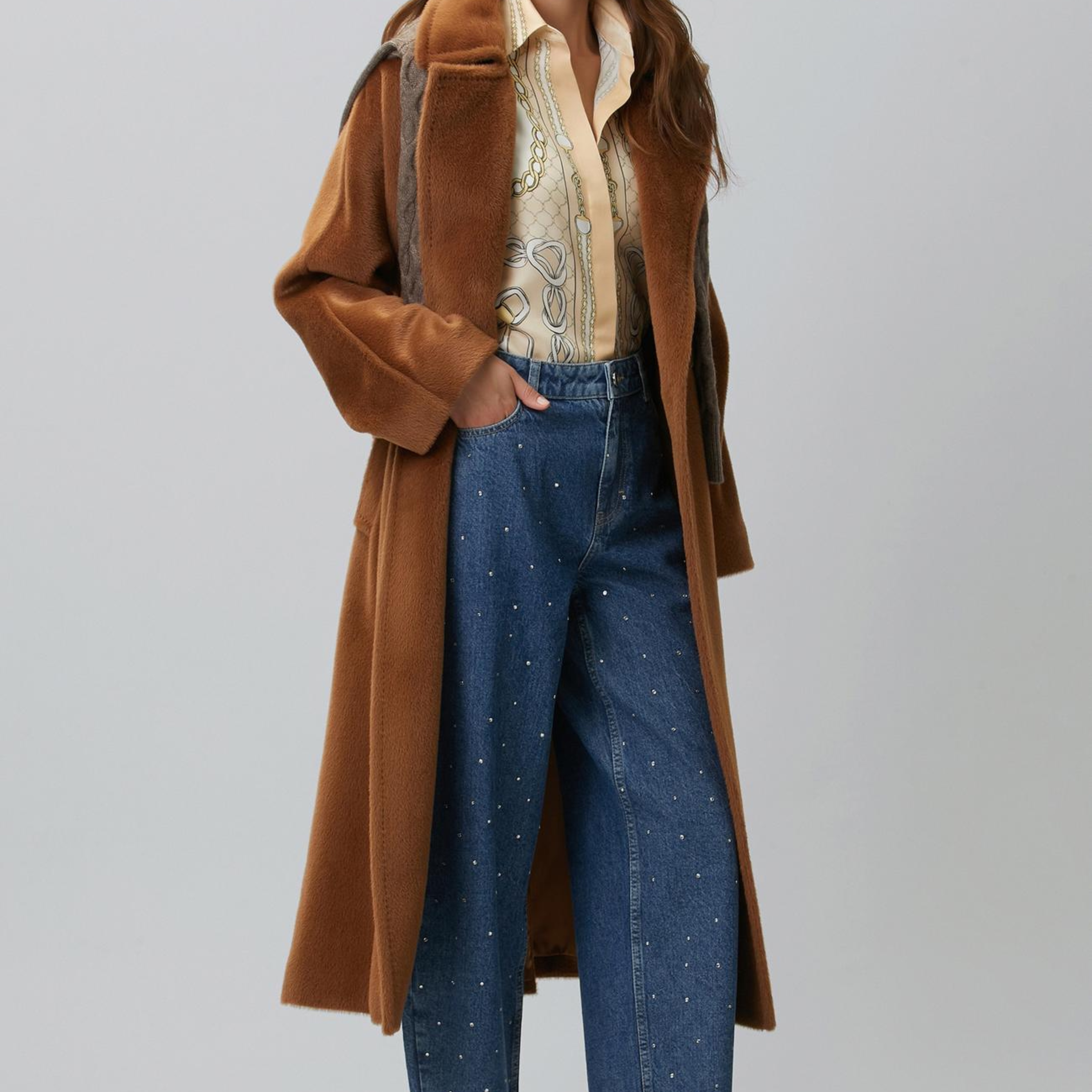 Network Kadın İndigo Barrel Fit Denim Pantolon