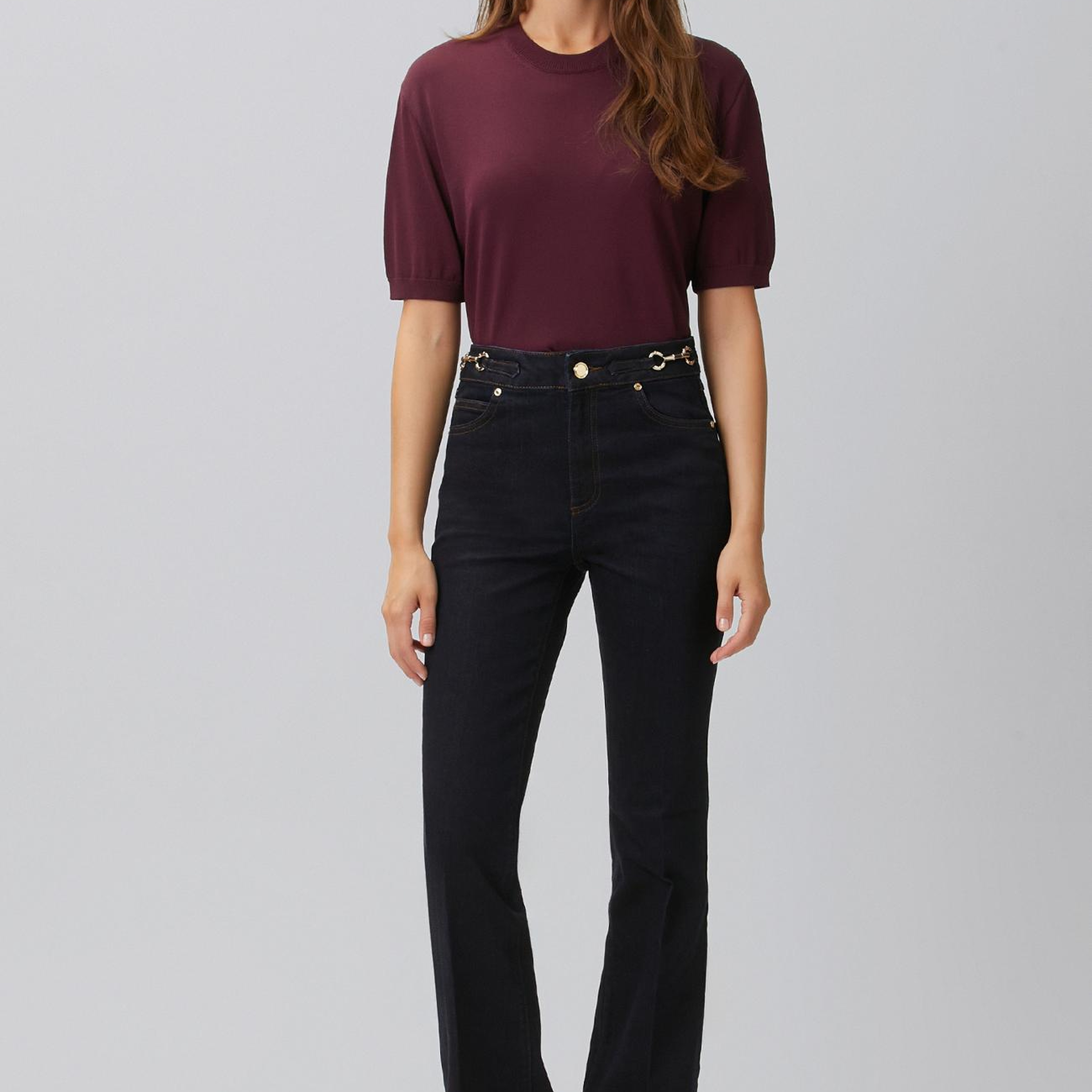 Network Kadın Bordo Rayon Basic Kazak