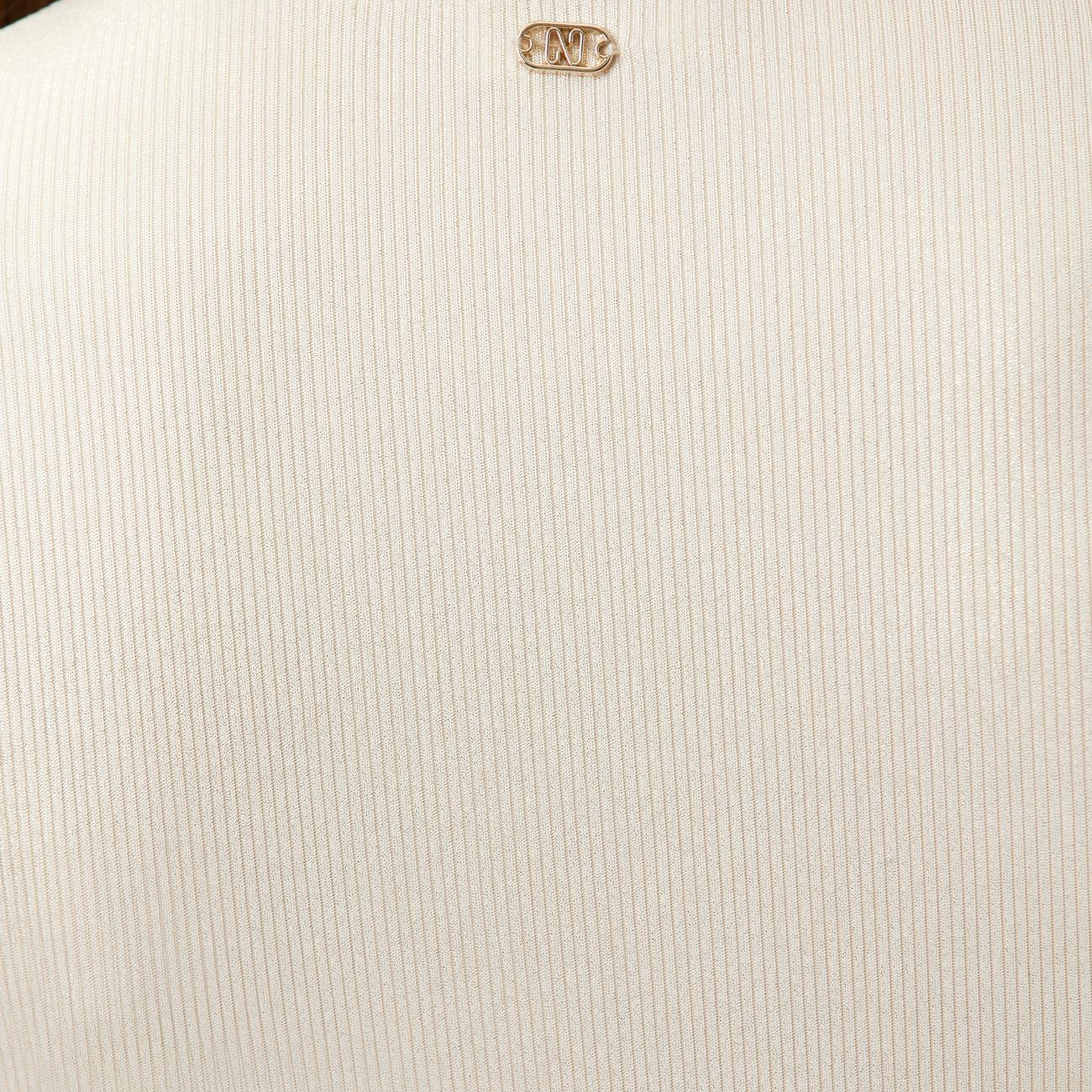 Network Kadın Açık Bej Varak Baskılı Kaşkorse T-shirt