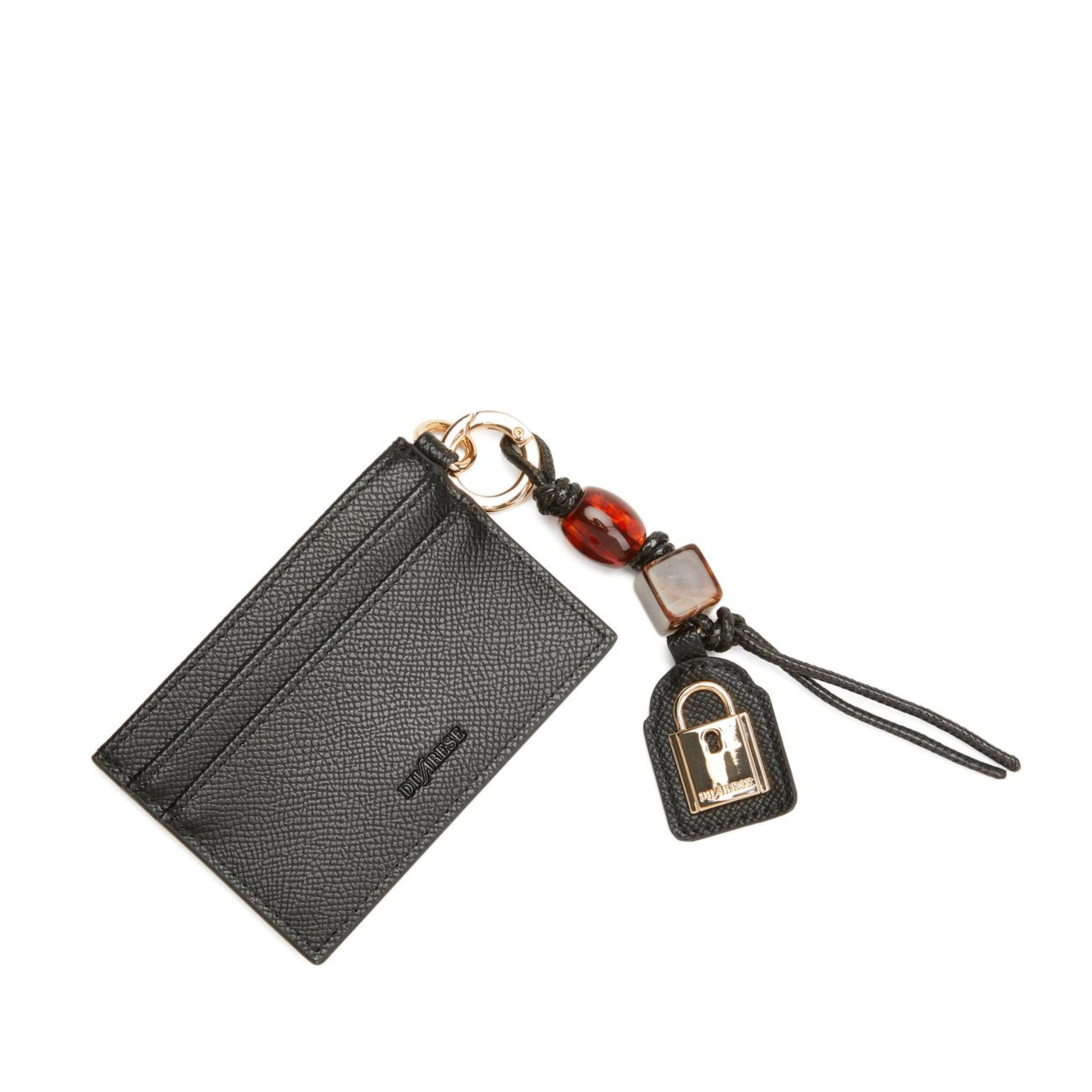 Divarese Kadın Siyah Charm Detaylı Kartlık