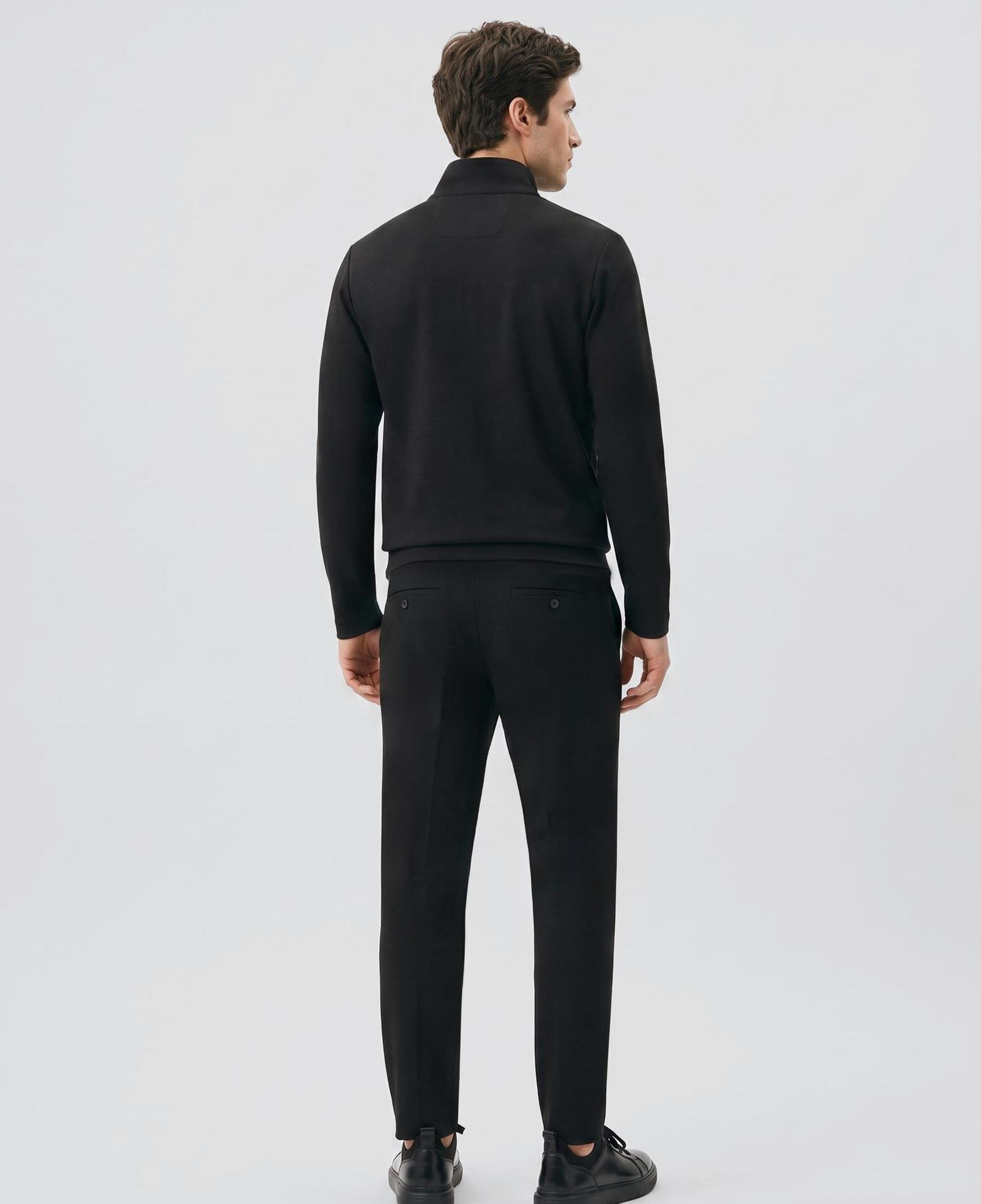 Network Erkek Siyah Modal Karışımlı Sweatshirt