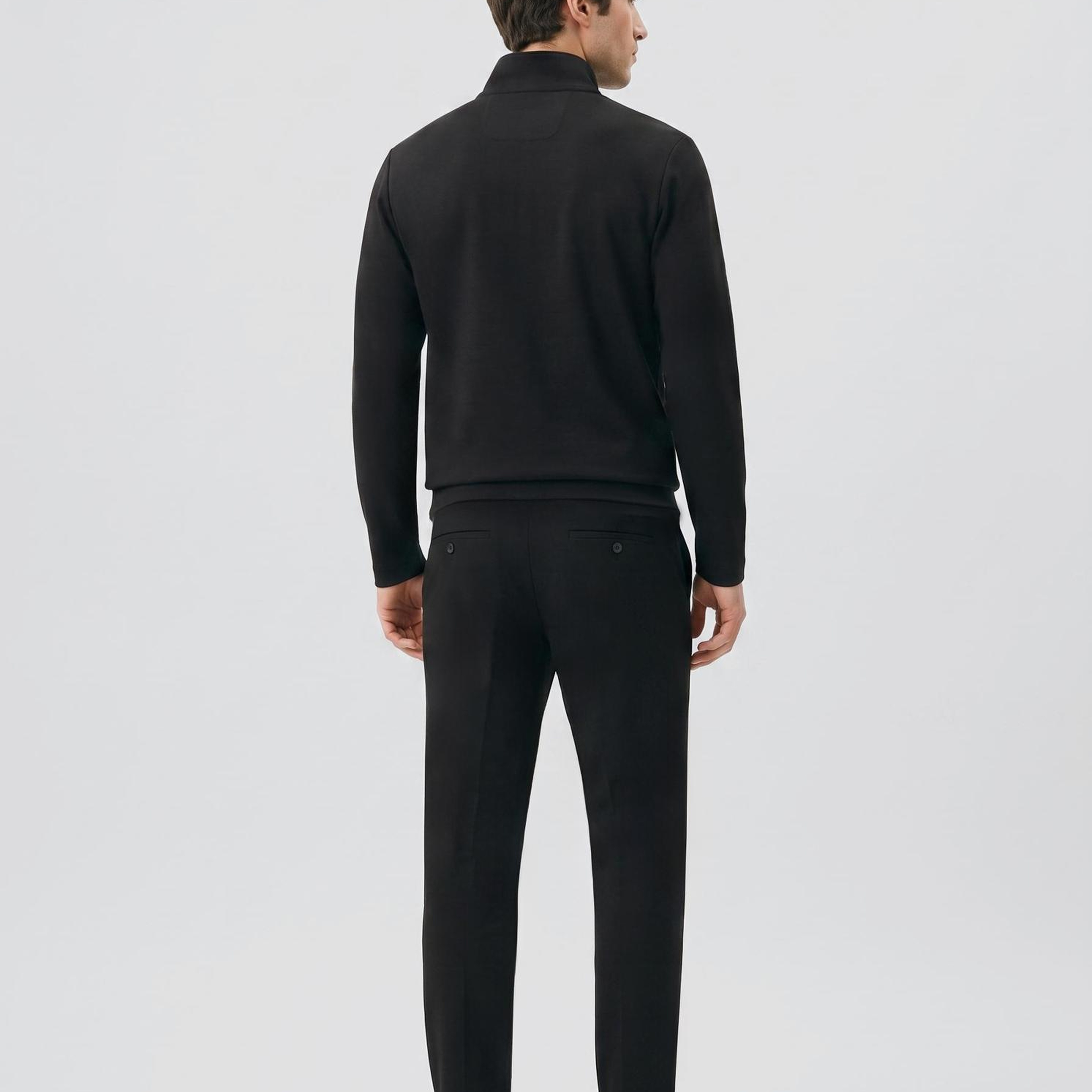 Network Erkek Siyah Modal Karışımlı Sweatshirt