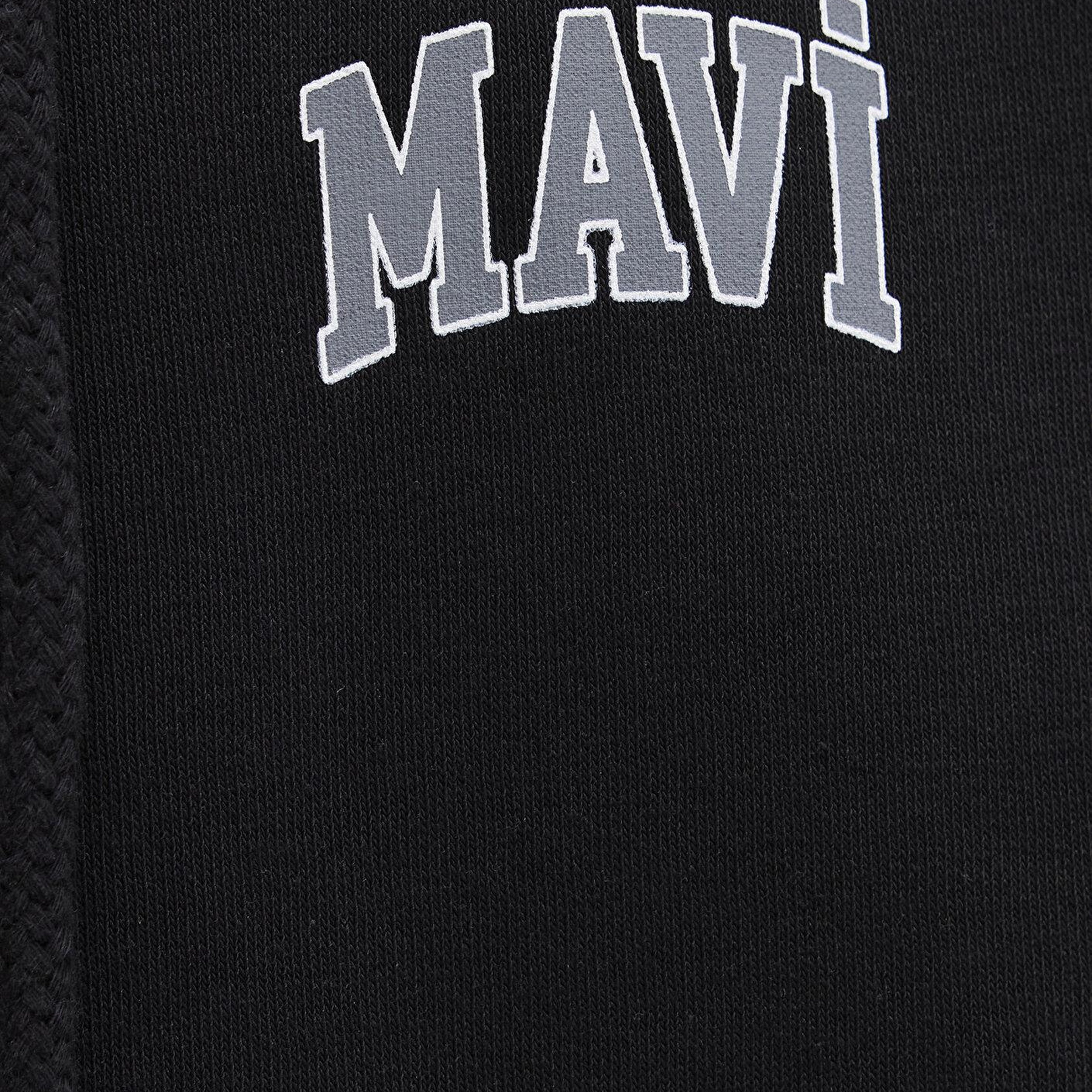 Mavi Mavi Logo Baskılı Kapüşonlu Fermuarlı Siyah Sweatshirt 0611715-900