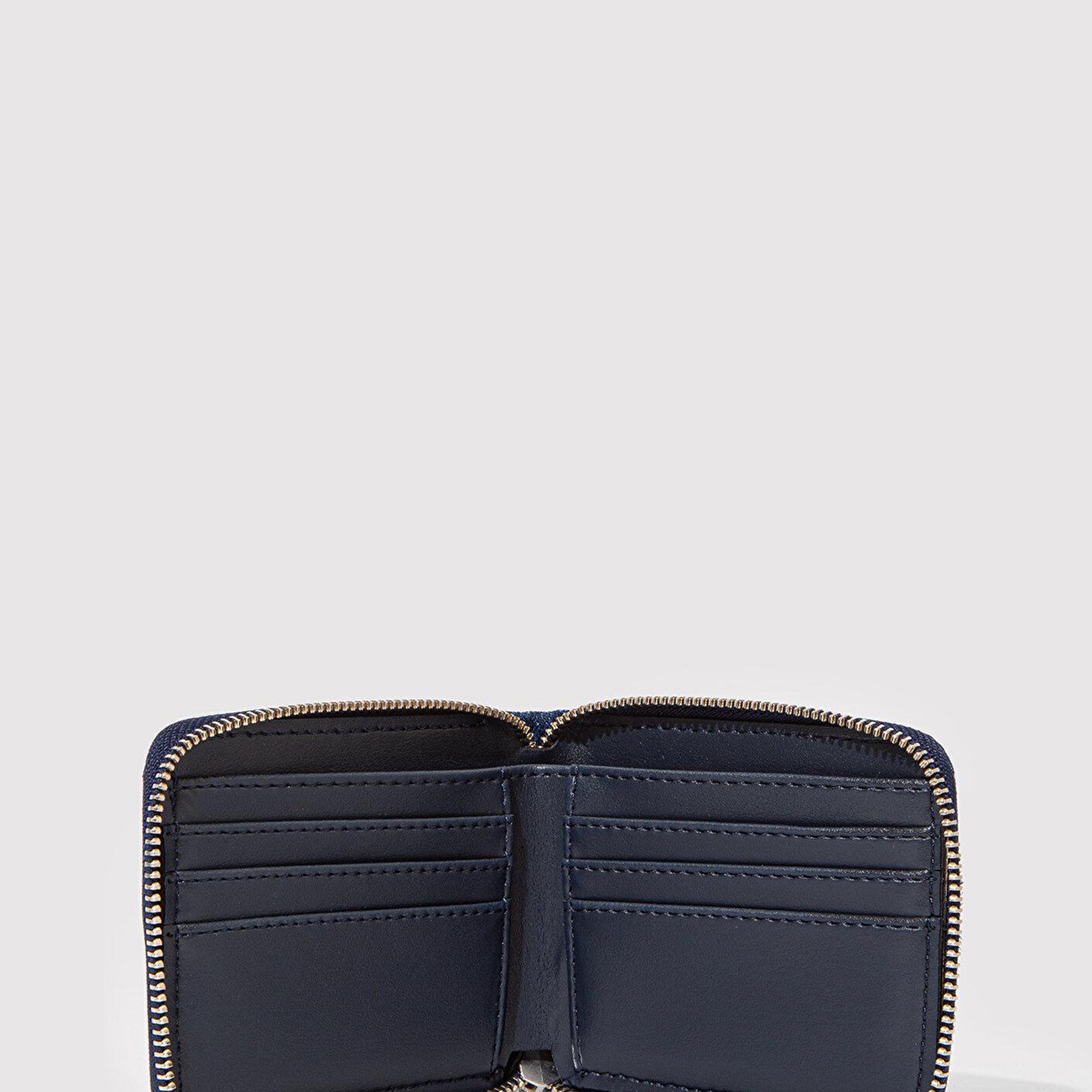 Mavi Fermuarlı Denim Cüzdan 1913340-83594