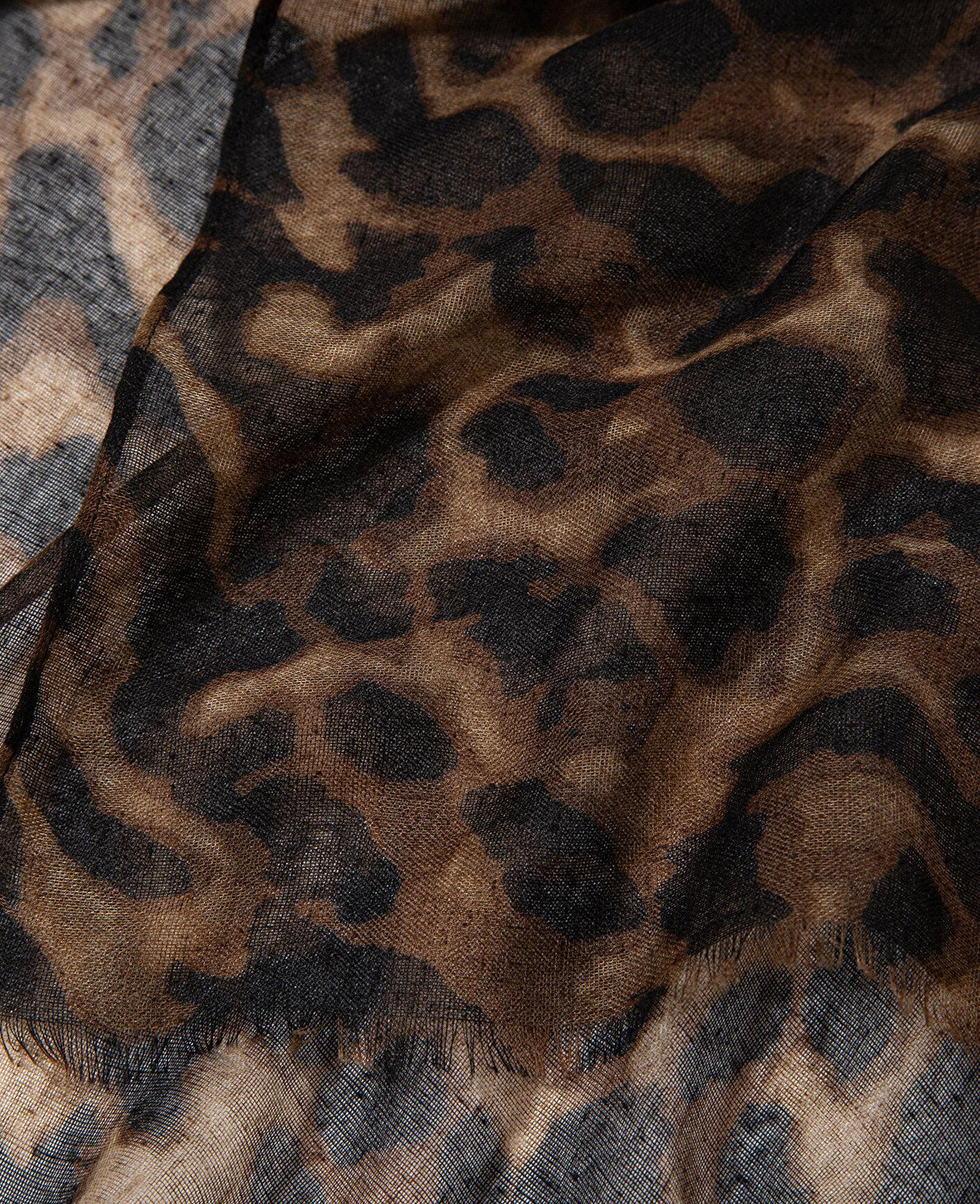 Mavi Leopar Desenli Şal 1913851-900