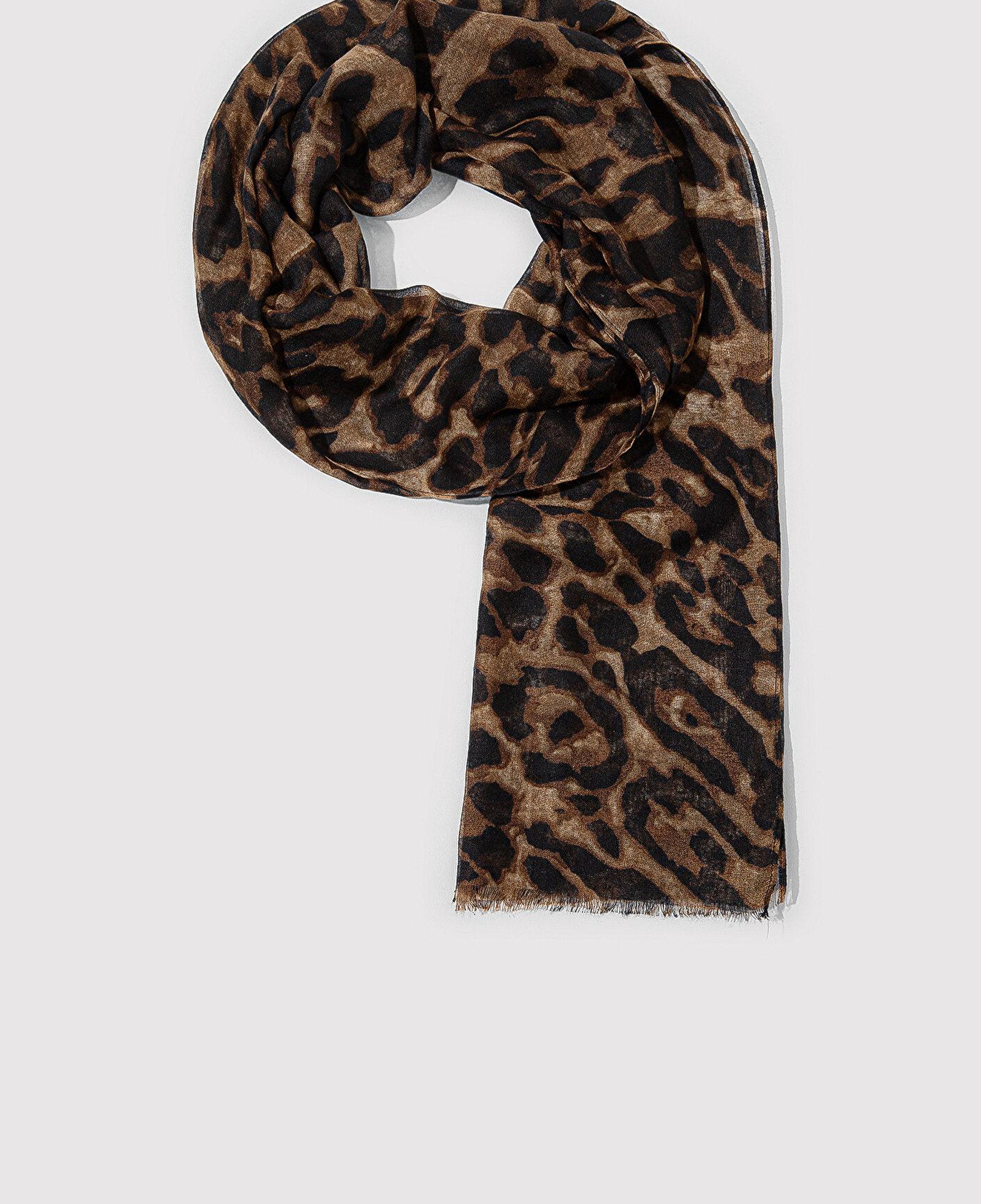 Mavi Leopar Desenli Şal 1913851-900