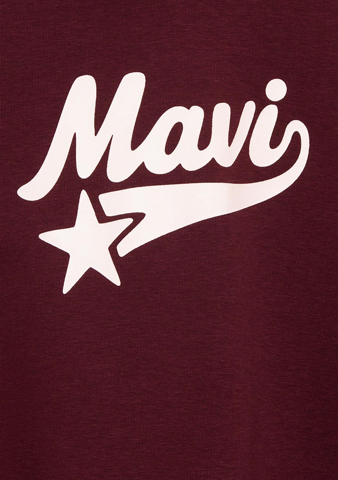 Mavi Kapüşonlu Bordo Sweatshirt 7S10207-87830