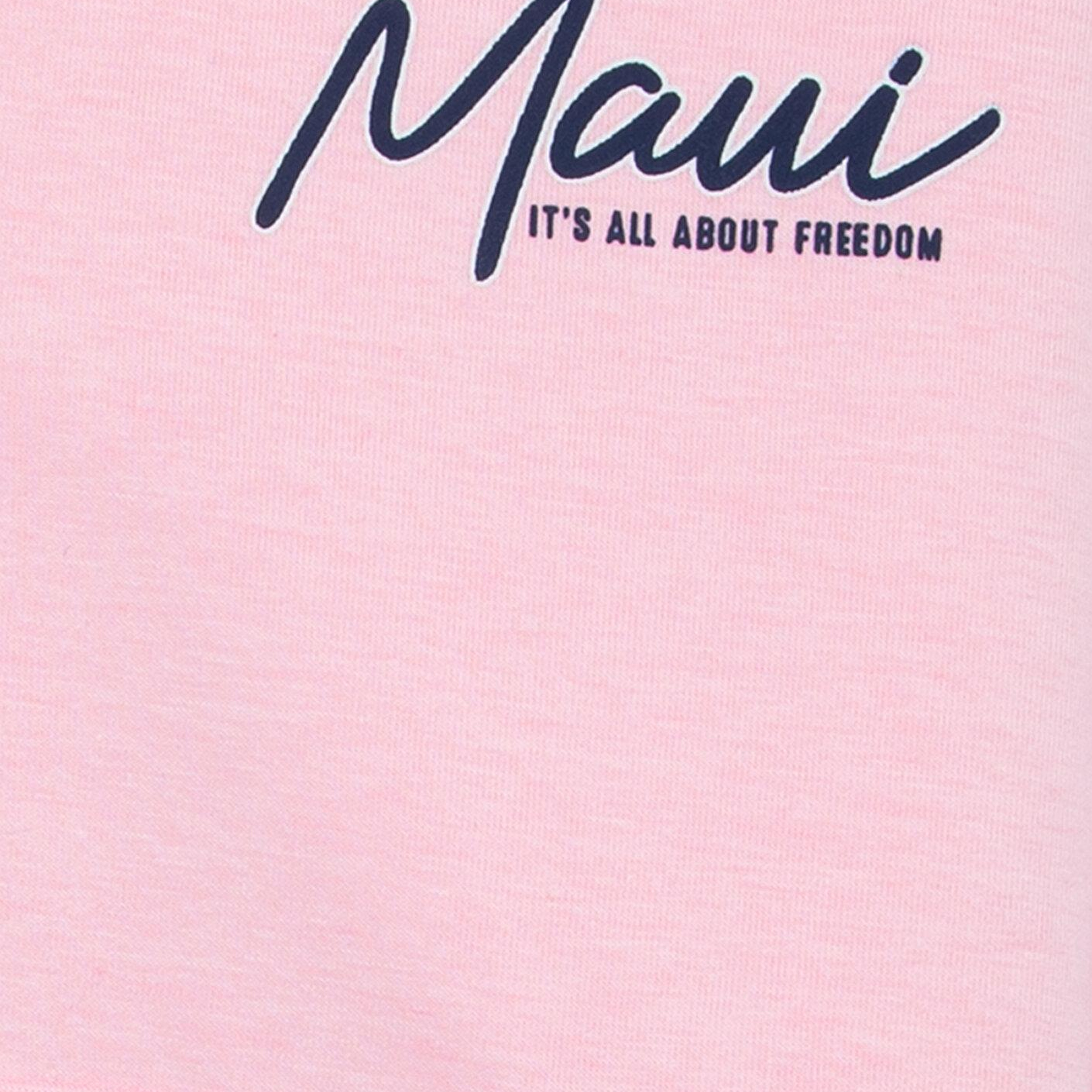 Mavi Kapüşonlu Pembe Sweatshirt 7S10188-86953
