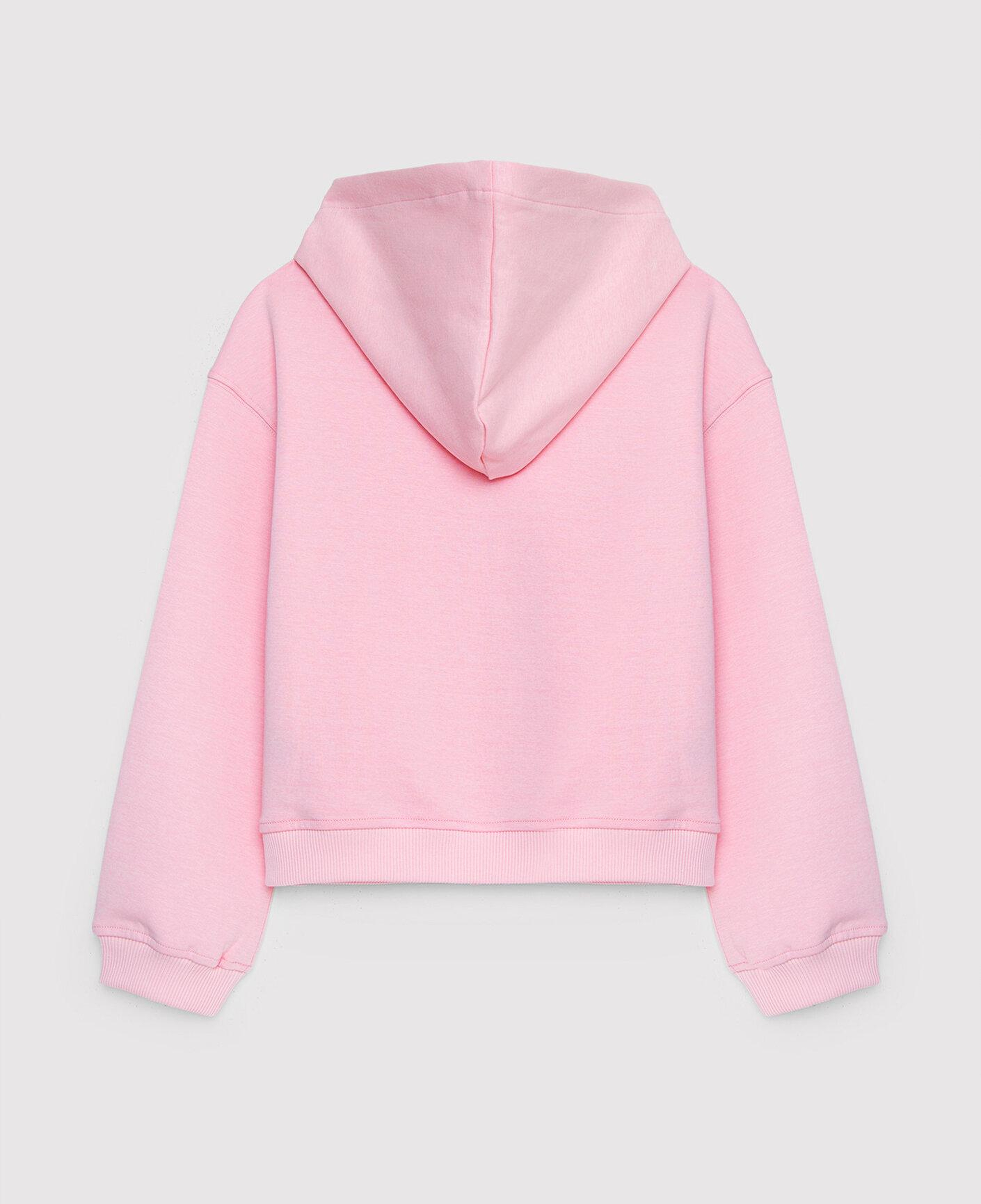 Mavi Kapüşonlu Pembe Sweatshirt 7S10188-86953