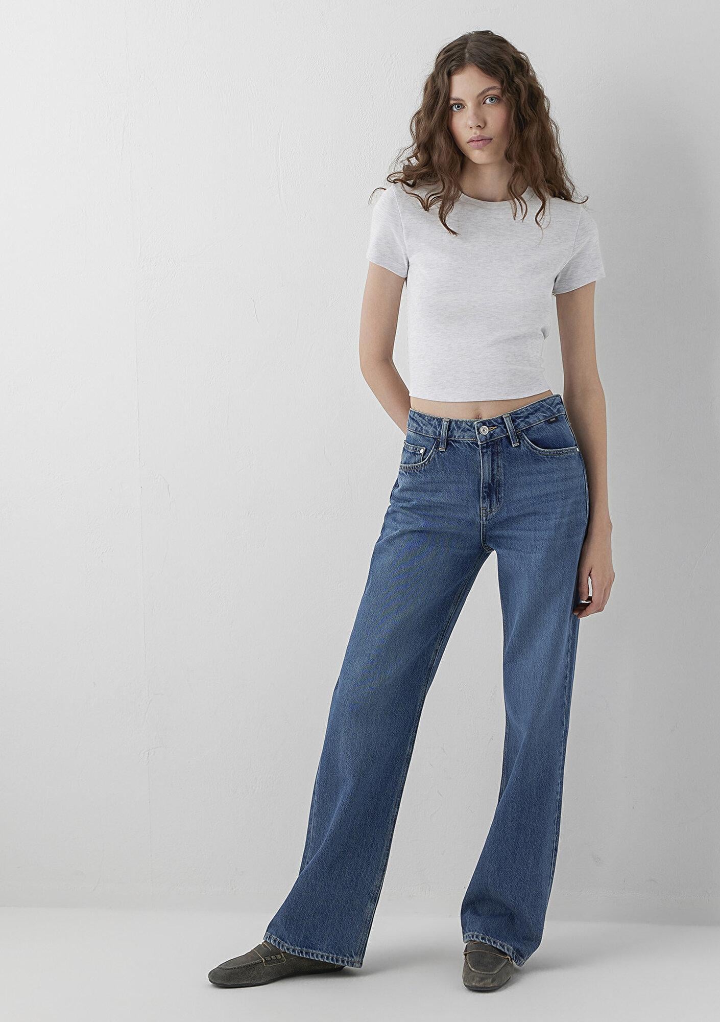 Mavi California Real Blue Puslu Koyu Mavi Jean Pantolon 1010125-A6841