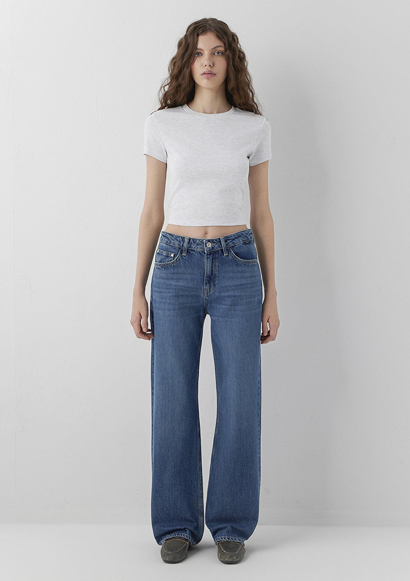 Mavi California Real Blue Puslu Koyu Mavi Jean Pantolon 1010125-A6841
