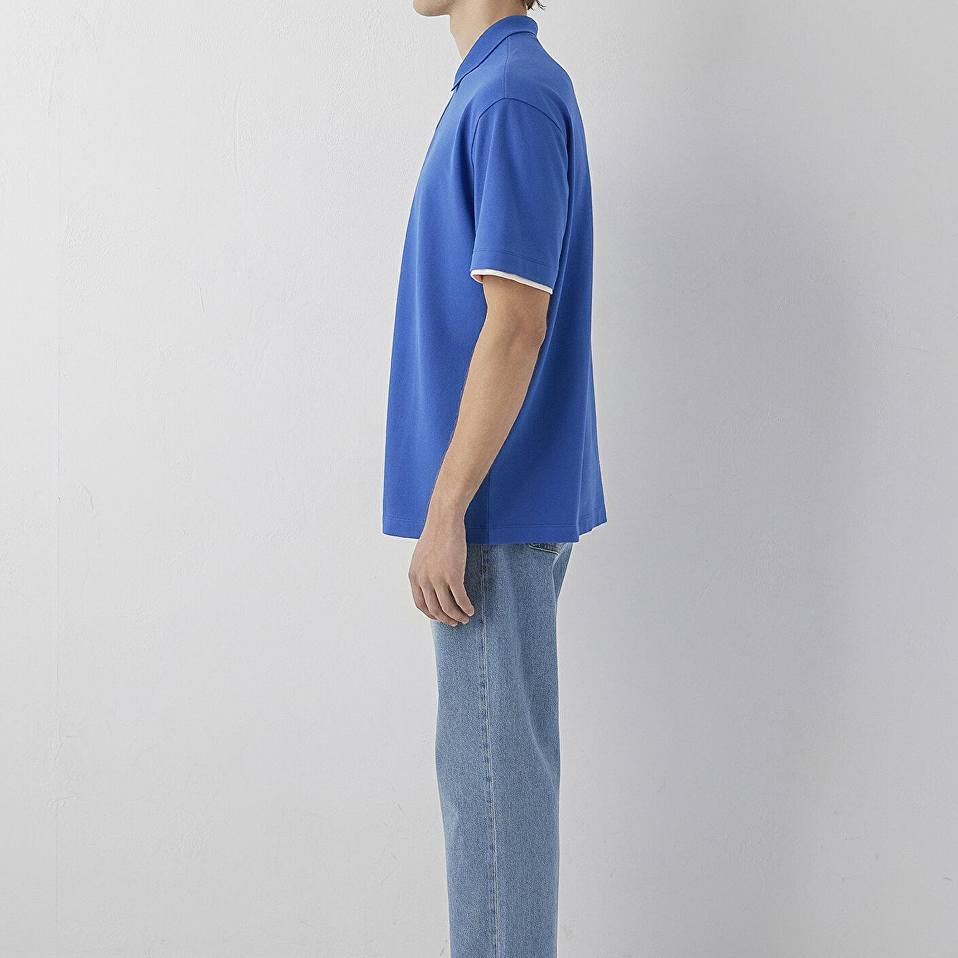 Mavi Mavi Polo Tişört Loose Fit / Bol Rahat Kesim 0620175-88097