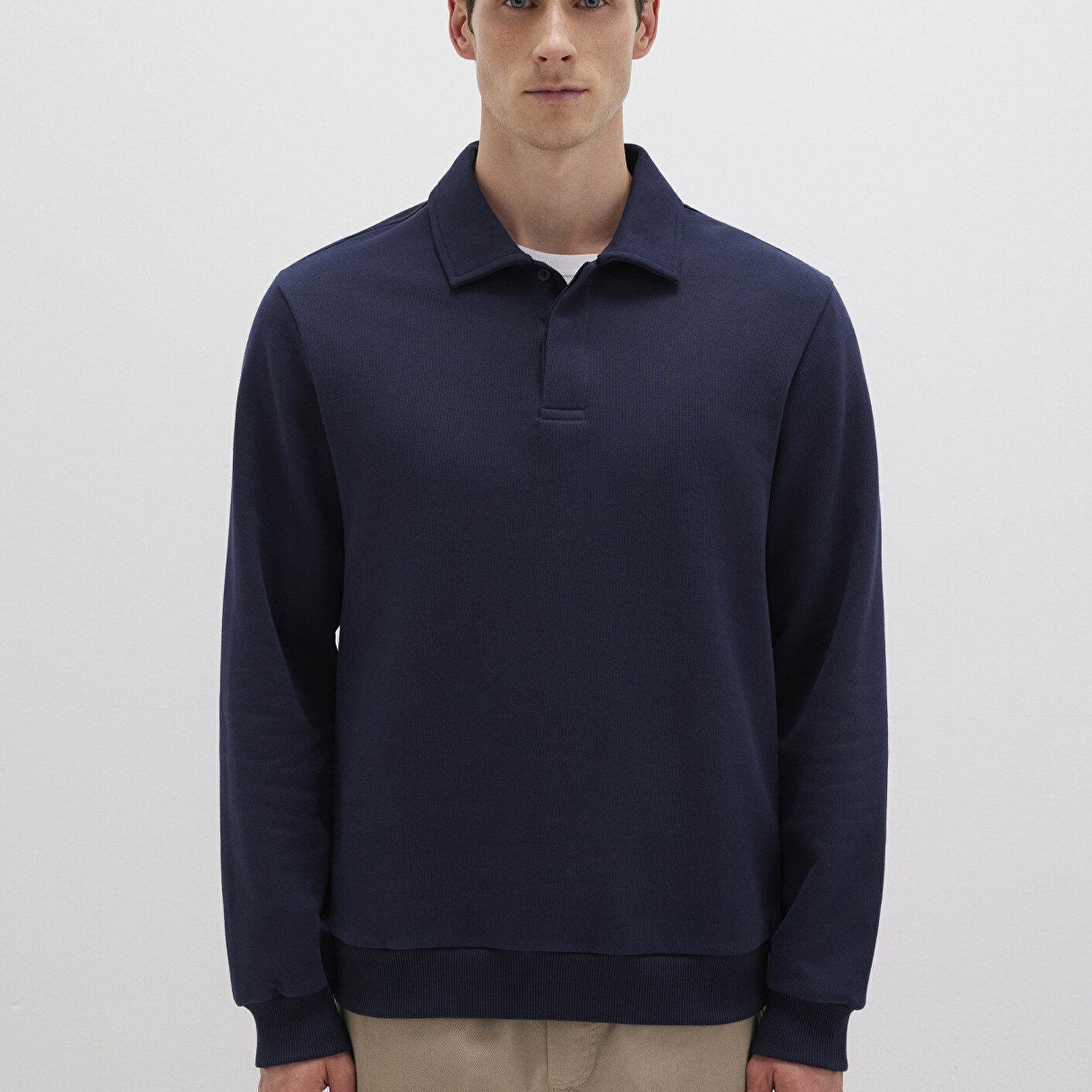 Mavi Polo Yaka Lacivert Sweatshirt 0S10420-82318