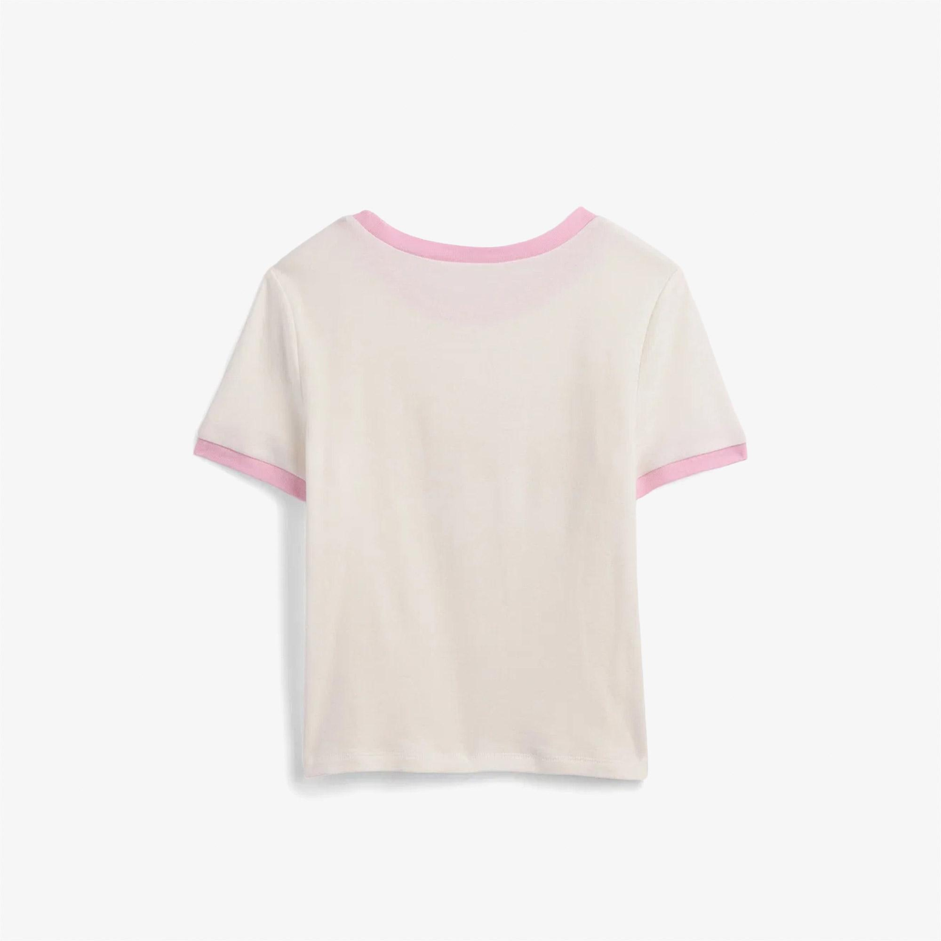 Gap Ringer Grafik Baskılı Çocuk Krem T-Shirt