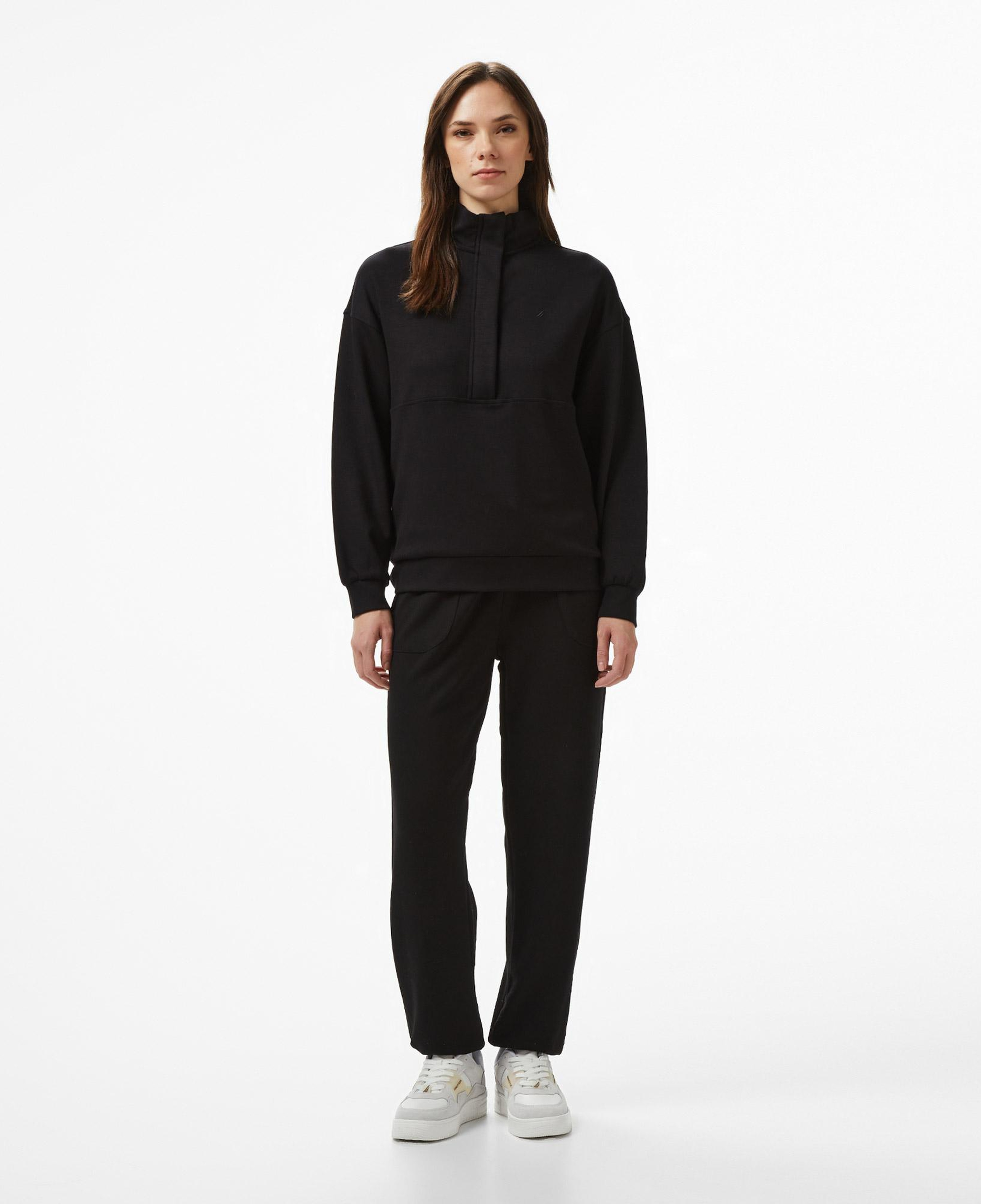 Nautica Kadın Siyah Regular Fit Sweatshirt