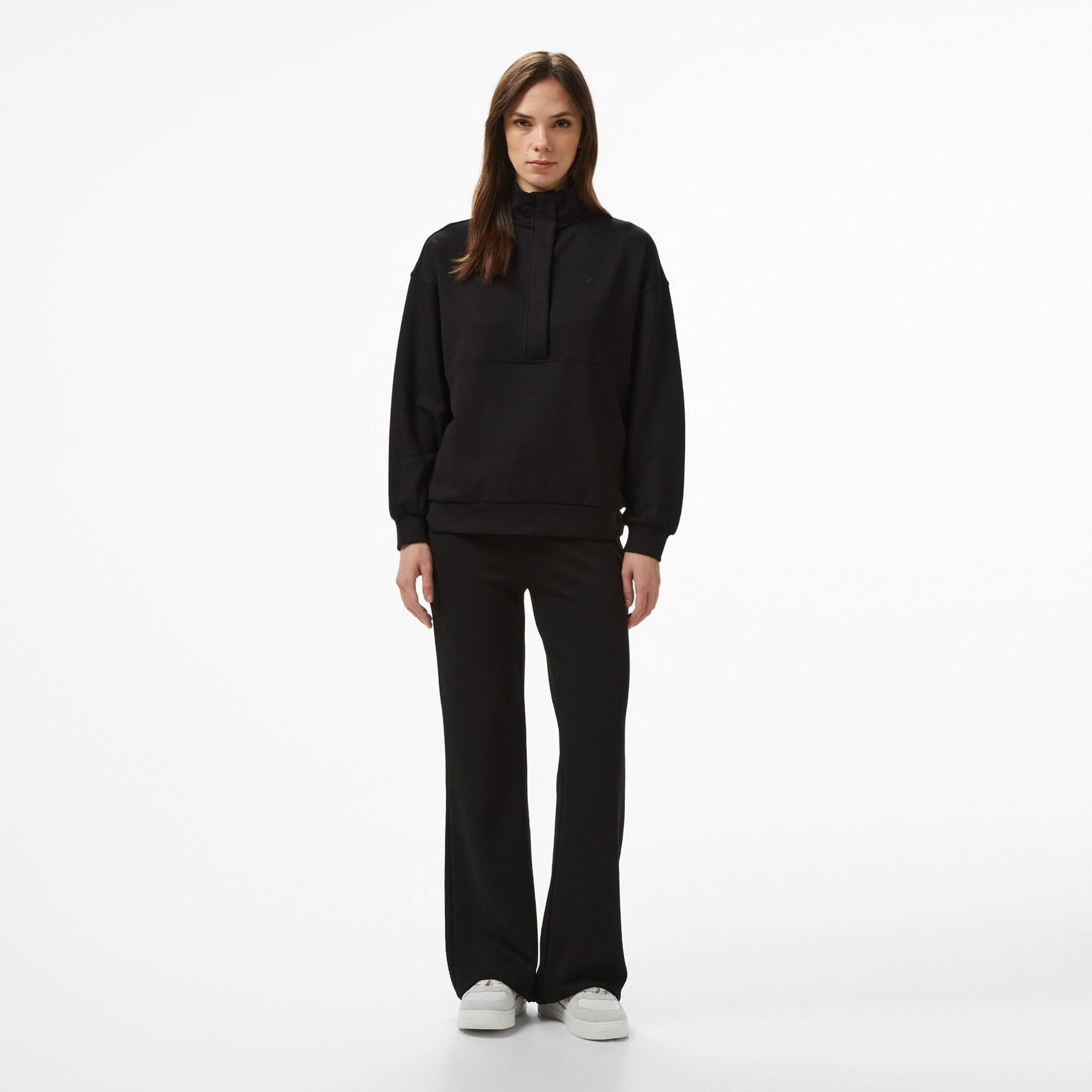 Nautica Kadın Siyah Regular Fit Eşofman Altı