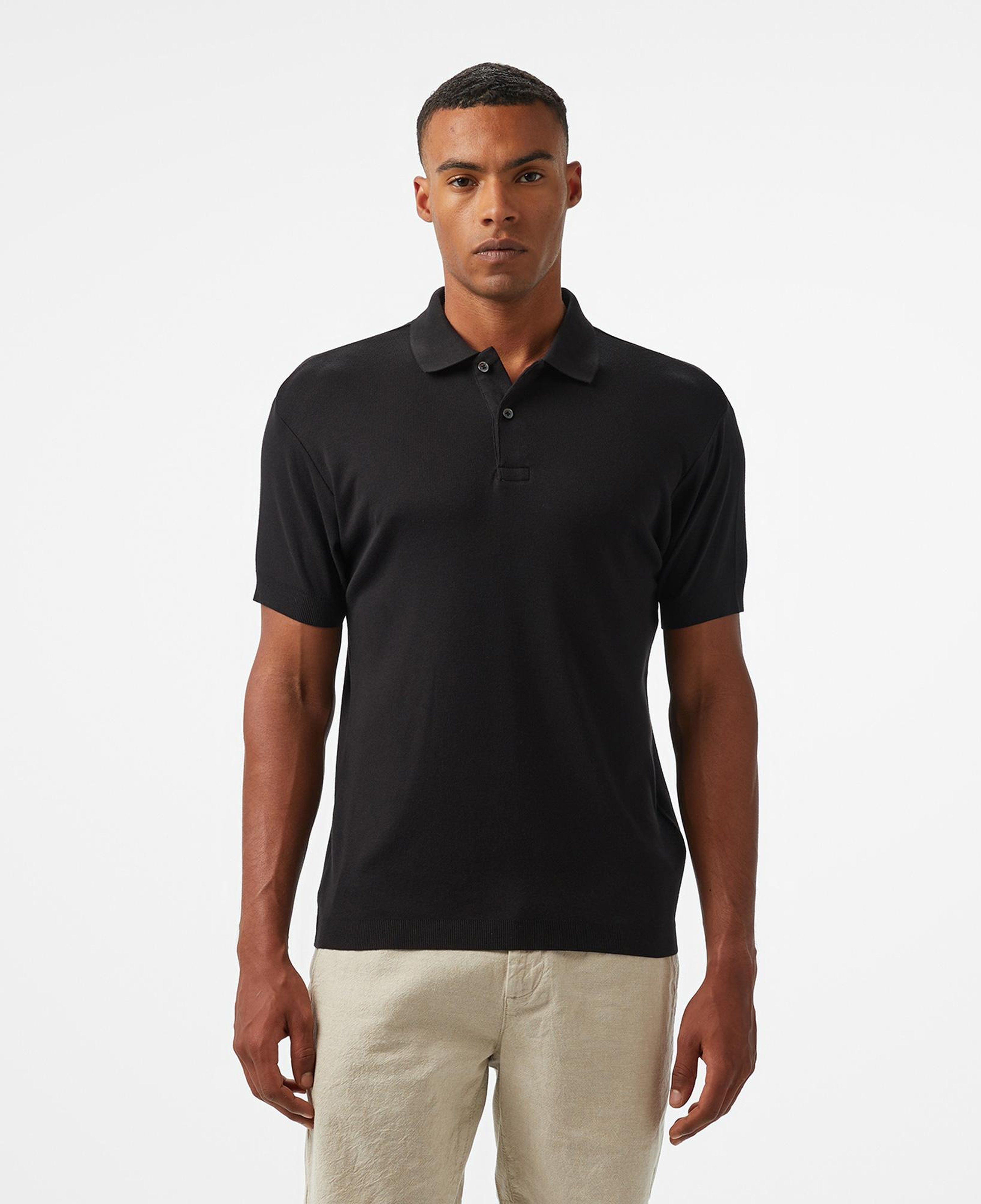 Nautica Erkek Siyah Classic Fit Modal Karışımlı Polo