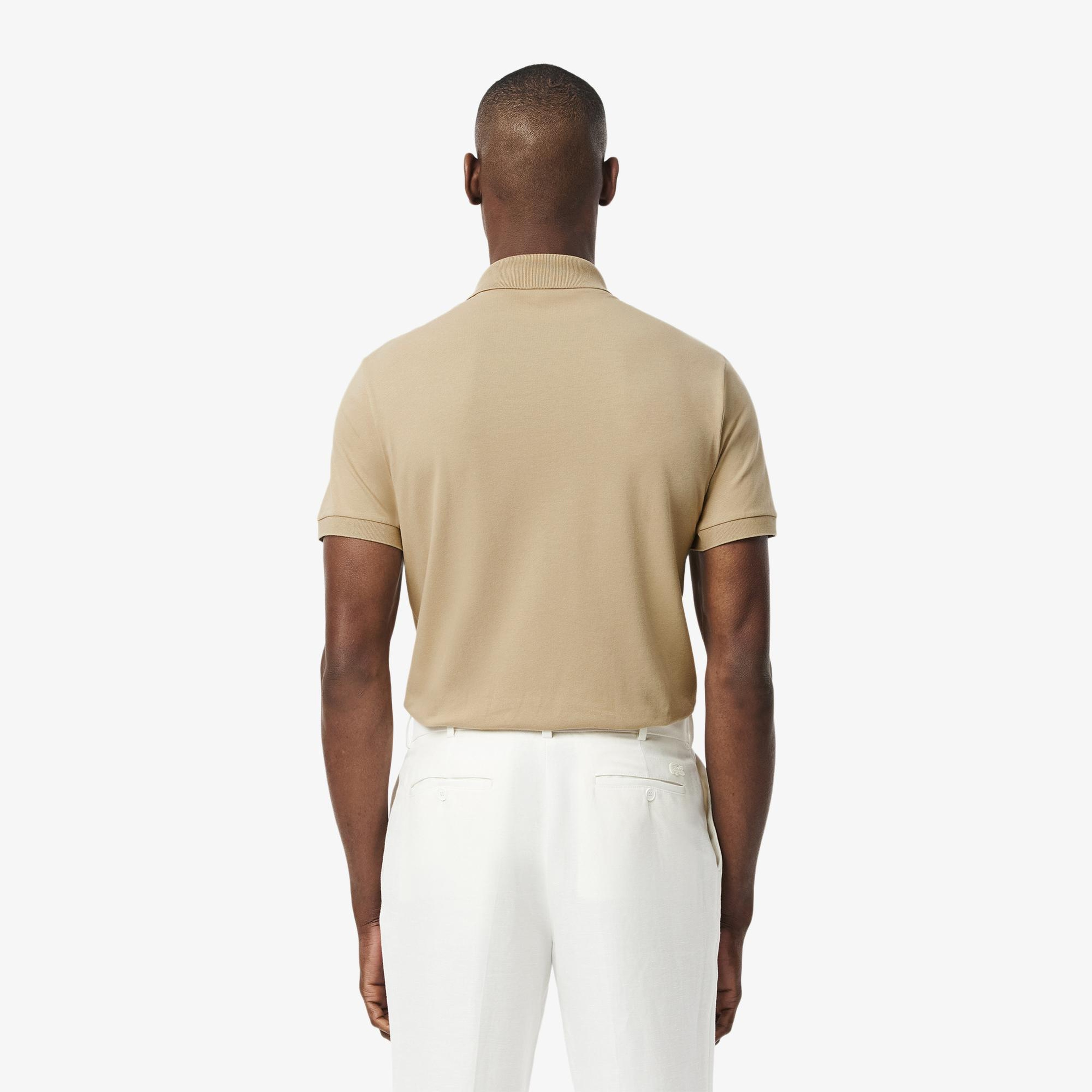 L.12.12 Light Erkek Classic Fit Bej Polo