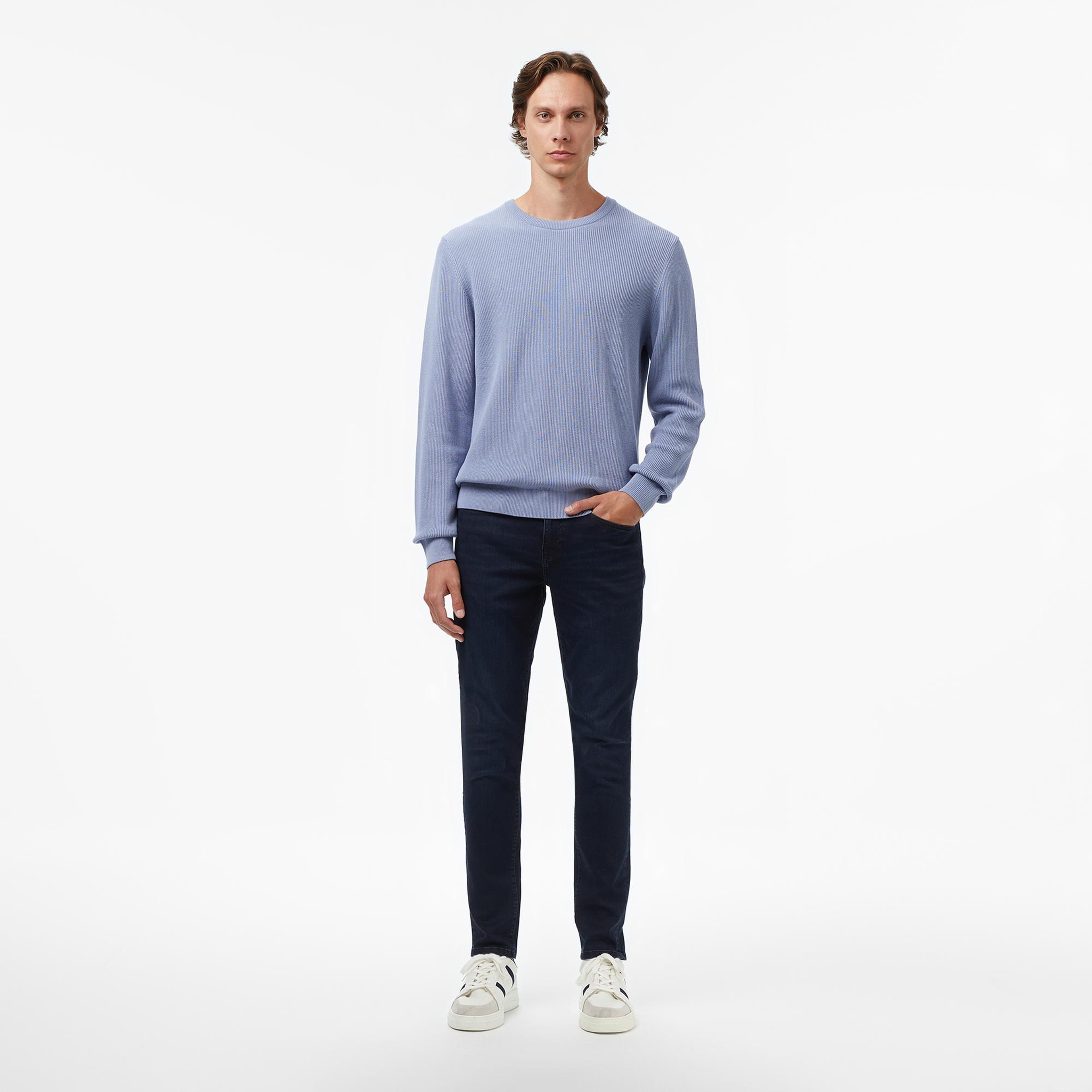 Nautica Erkek Mavi Classic Fit Kazak