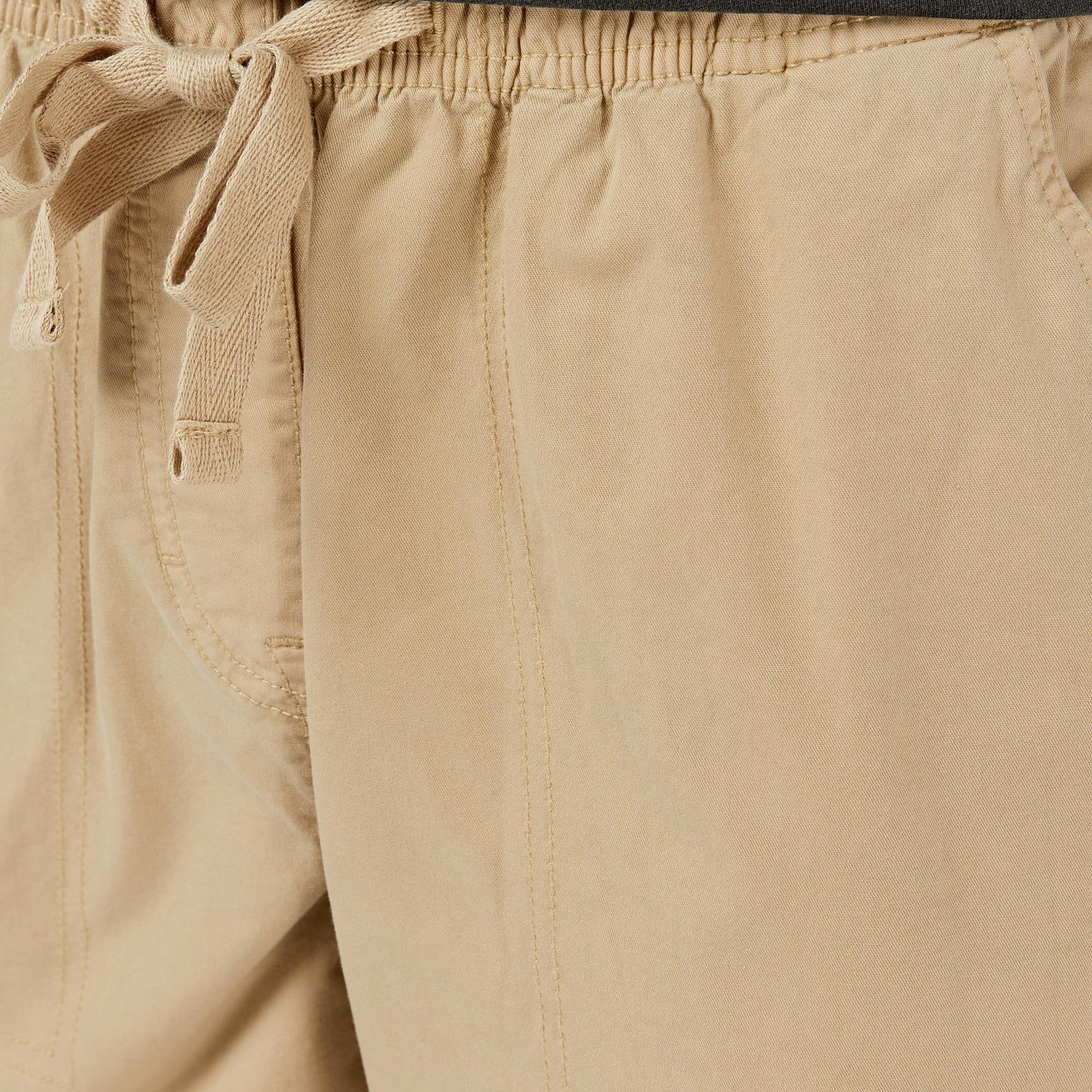 Tommy Hilfiger Loose Cargo Kadın Krem Pantolon