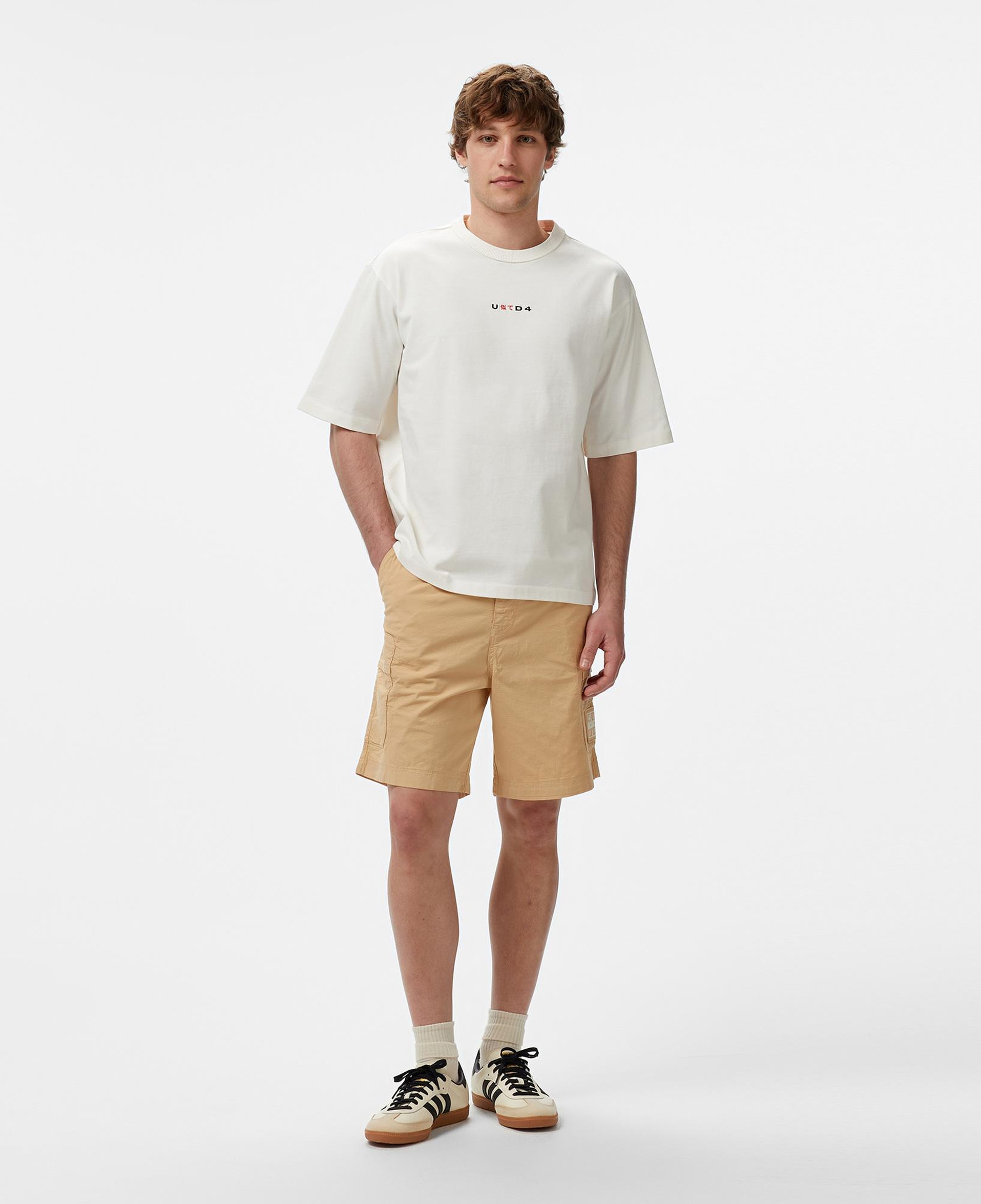 UNITED4 Mizuho Erkek Krem T-Shirt